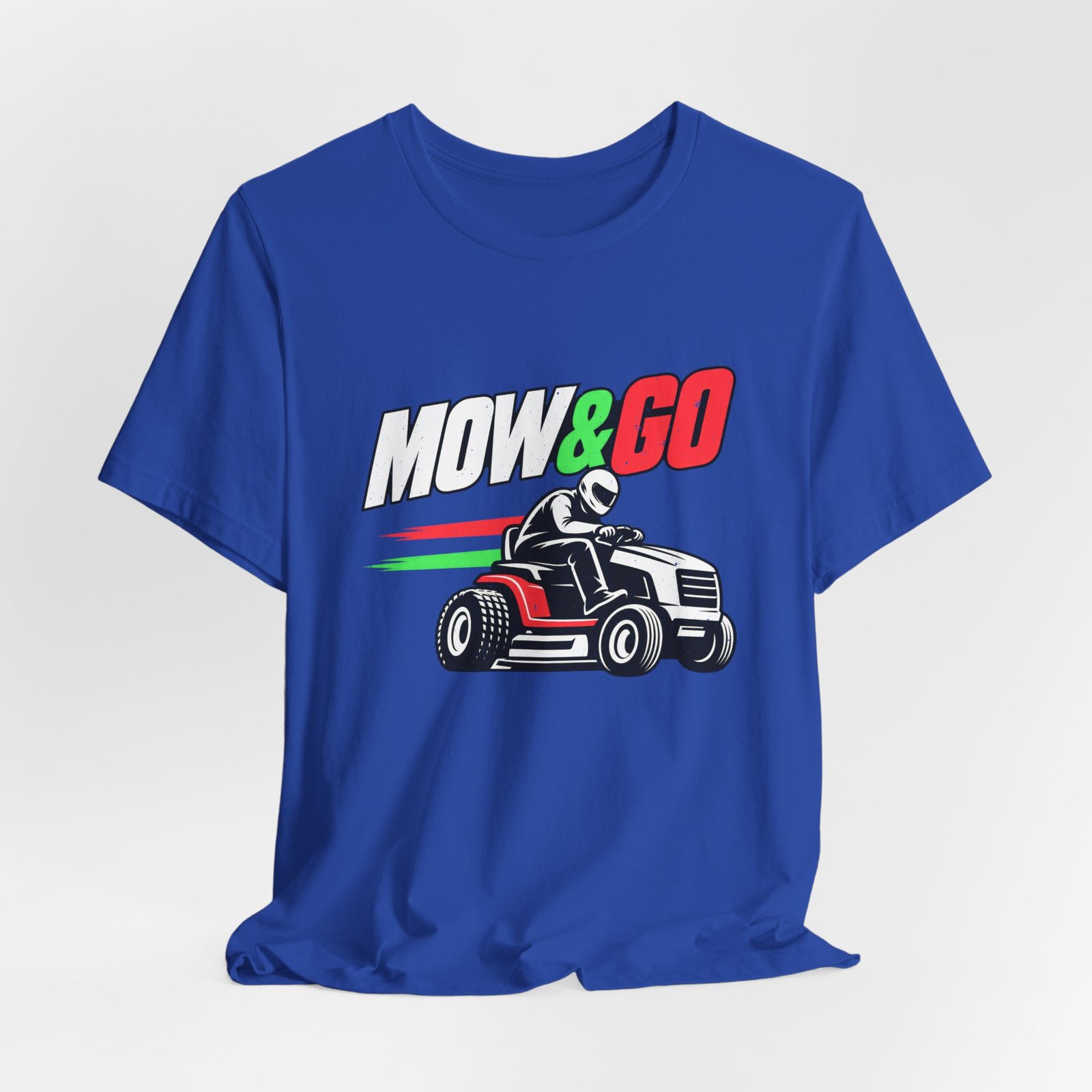 MOW & GO Lawn Mower Racing Dad Jokes Graphic Tee - Image 32
