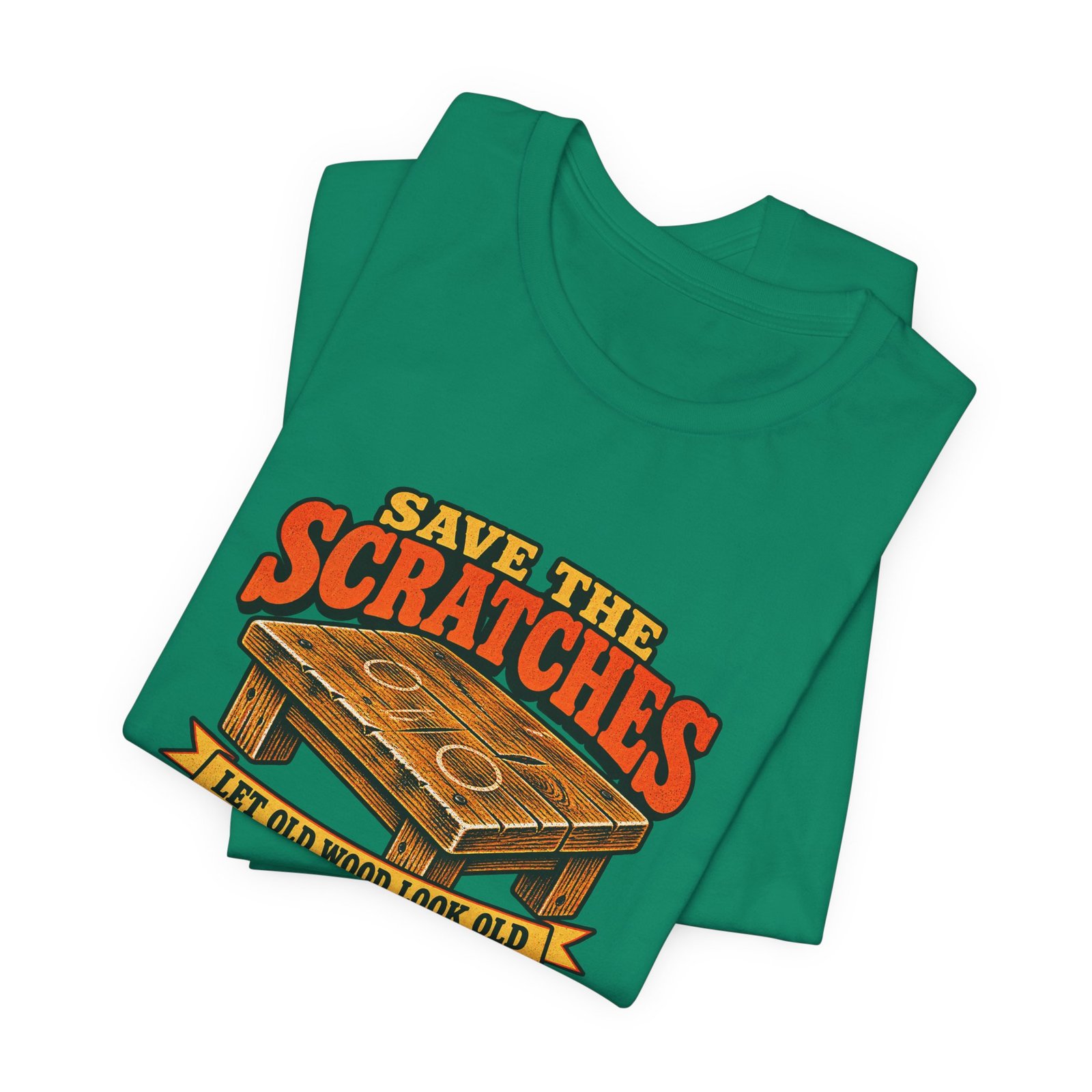 Save the Scratches Cornhole Board Patina Humor - Image 27