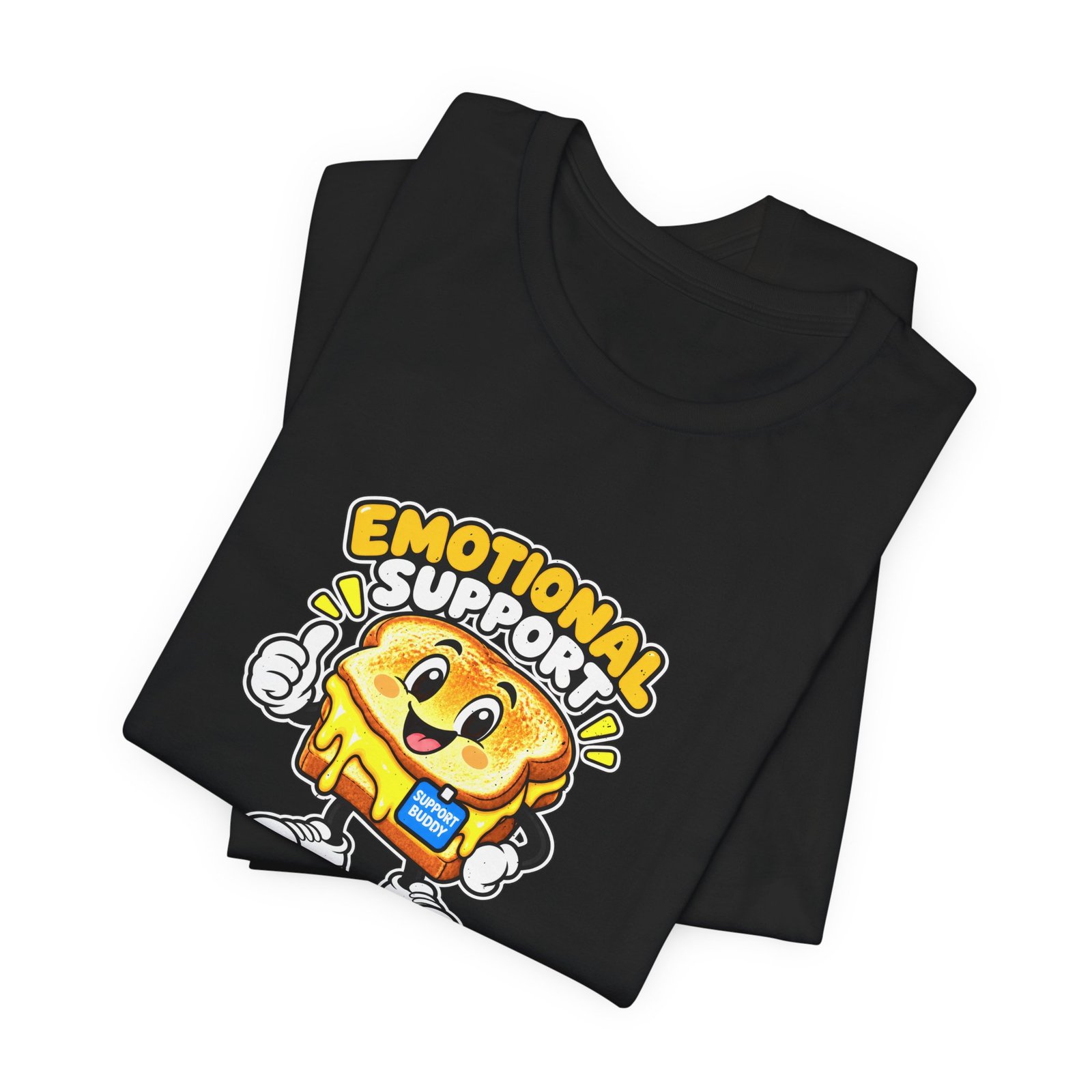Emotional Support Grilled Snack Cheese Graphic Tee - Image 15