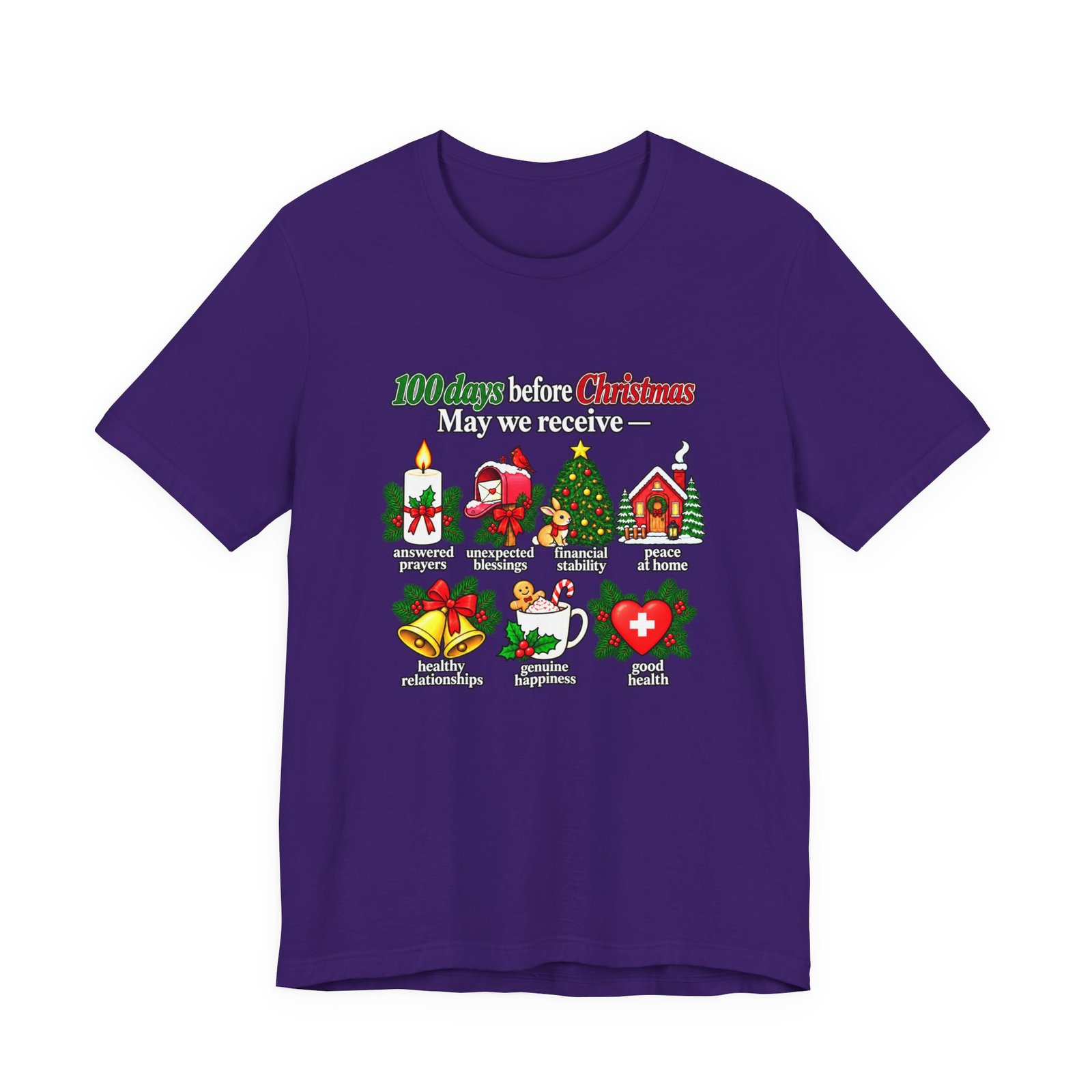 100 Days Before Christmas Answered Prayers Graphic Tee - Image 37
