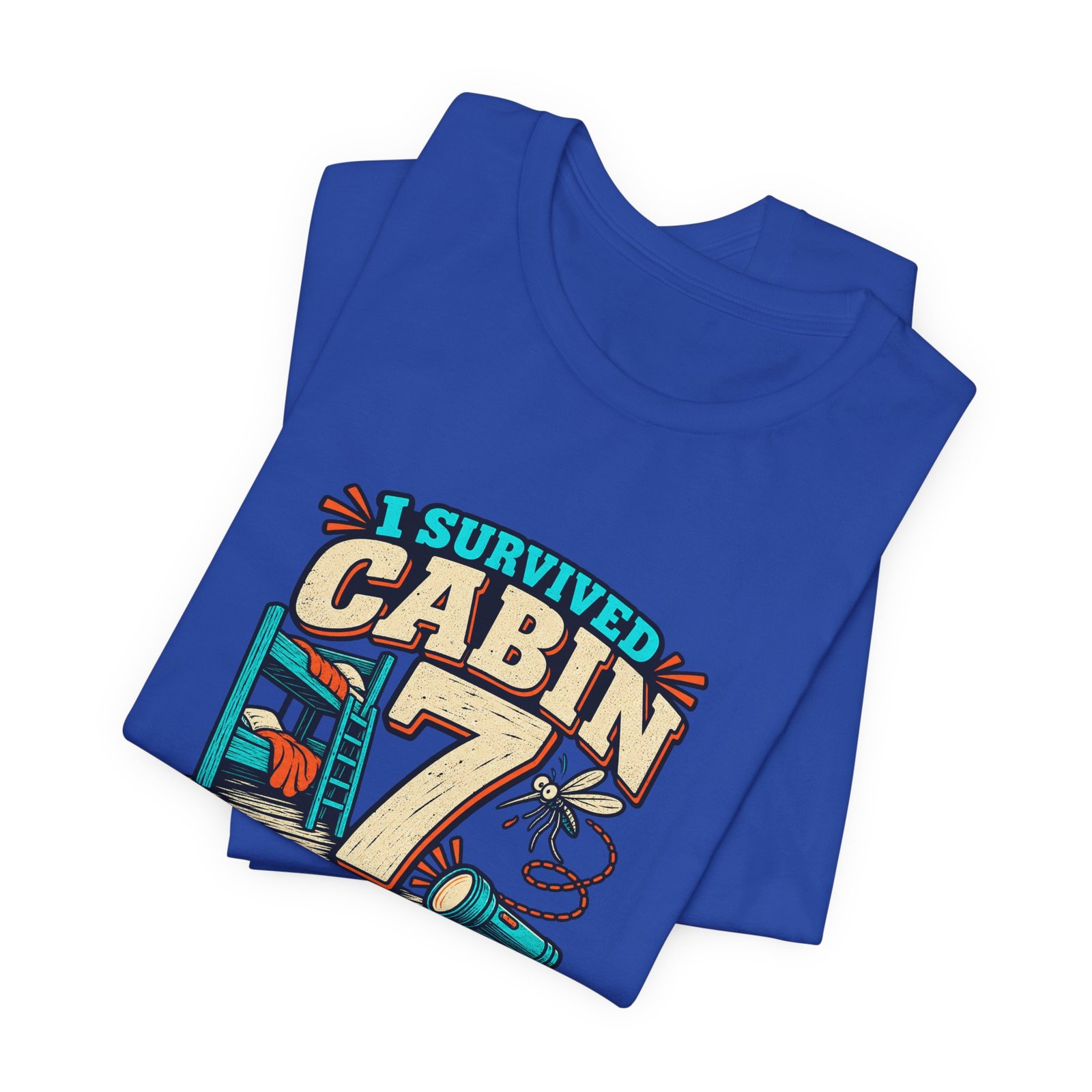 Survived Cabin 7 Summer Camp Humor Graphic Tee - Image 31