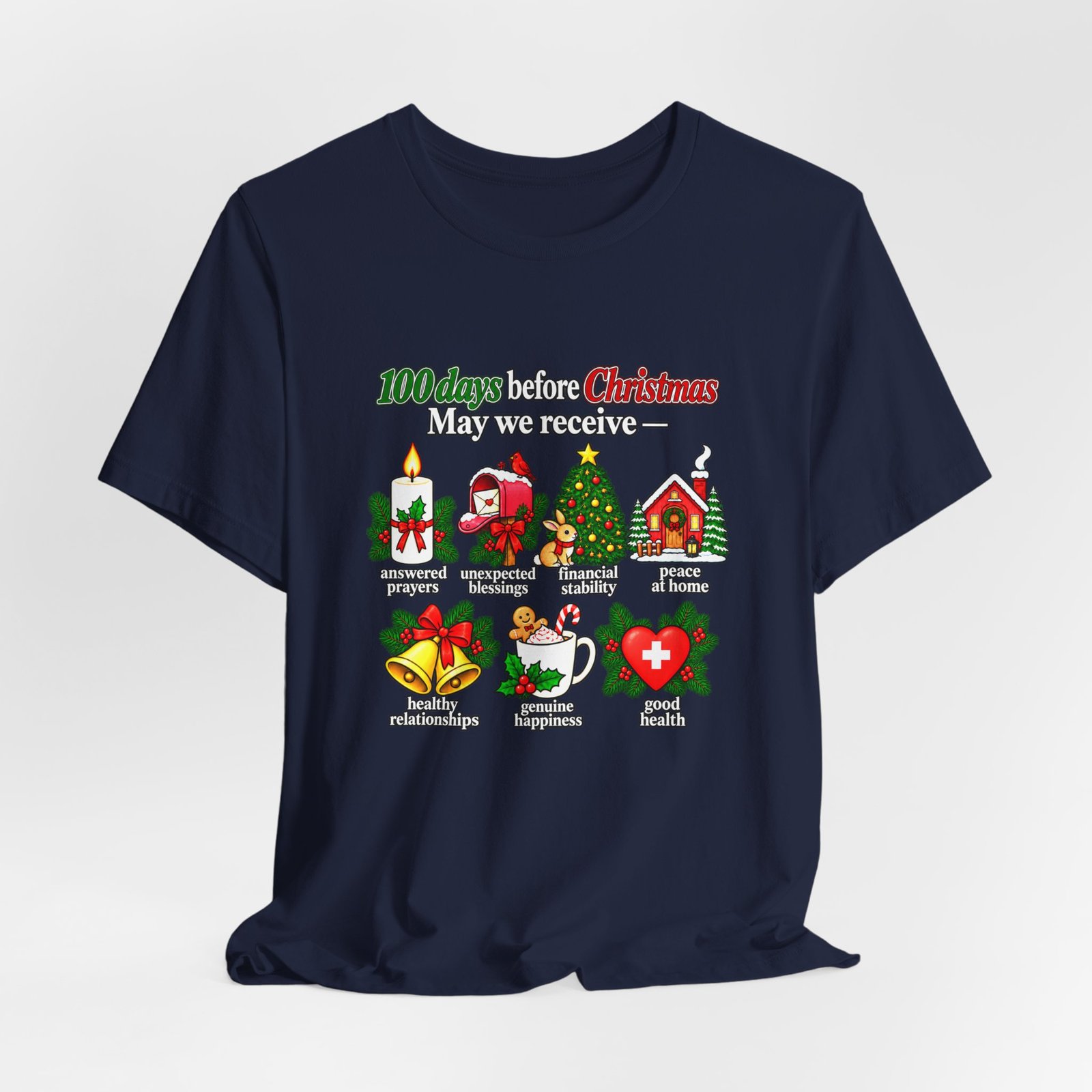 100 Days Before Christmas Answered Prayers Graphic Tee - Image 36