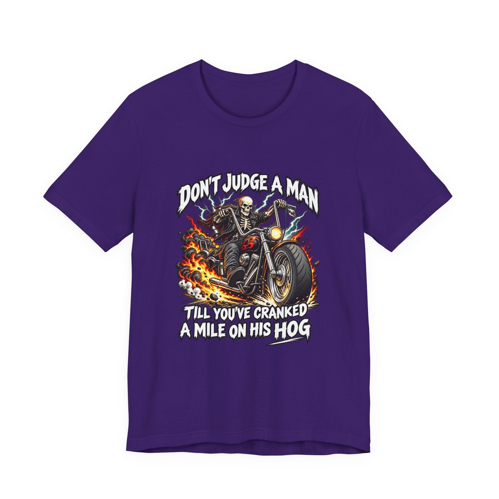 Don't Judge A Man Till You've Cranked A Mile Graphic Tee - Image 25
