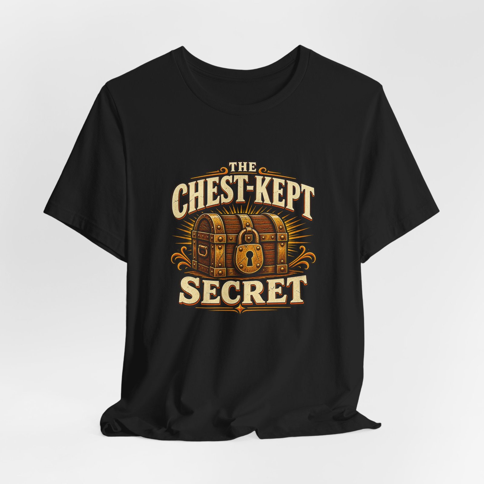 The Chest-Kept Secret Funny Treasure Pun Graphic Tee - Image 16