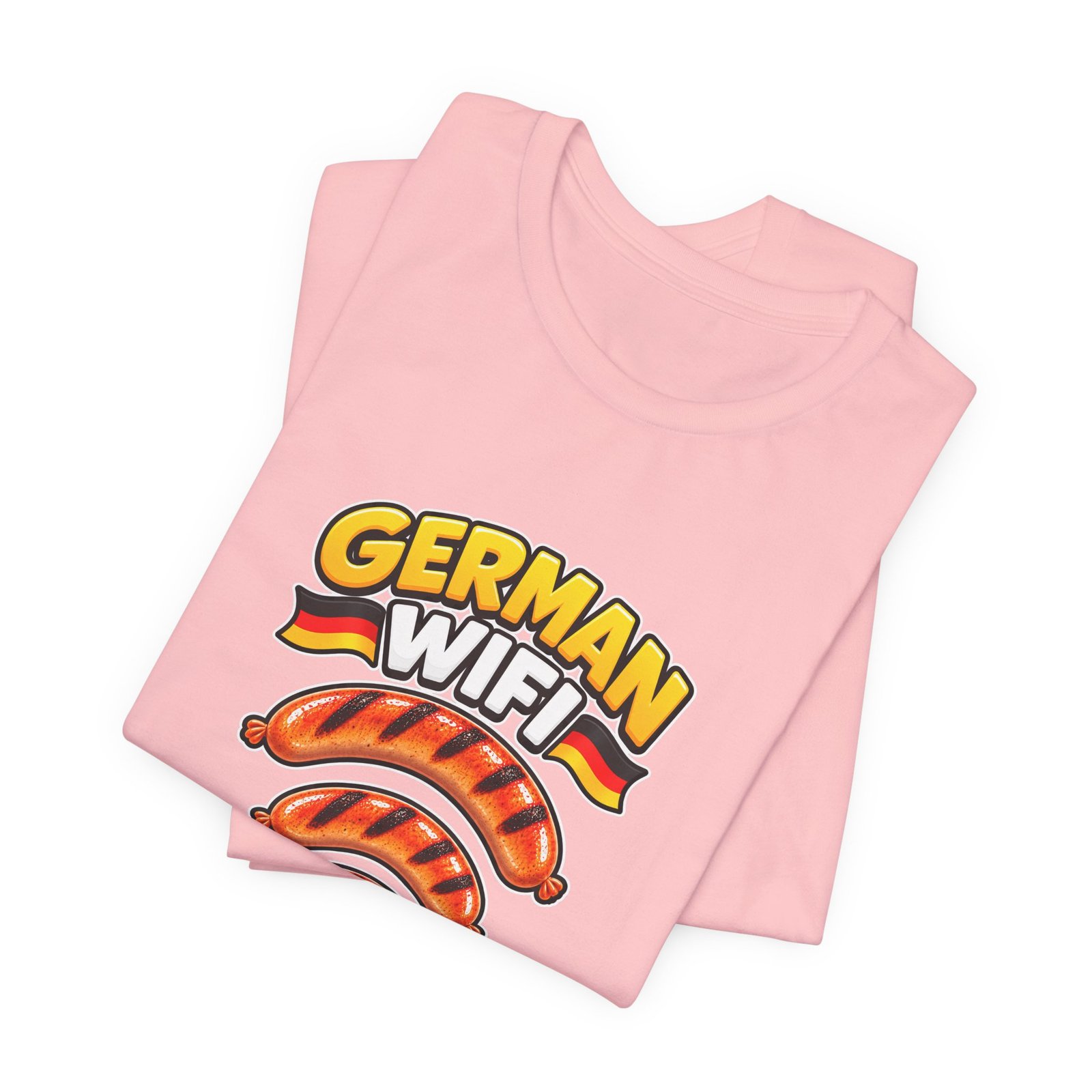 German WiFi Is The Wurst Sausage Pun Graphic Tee - Image 43