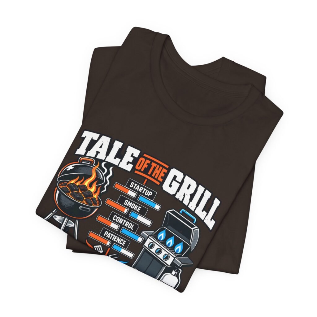Charcoal Vs Gas Grill Lovers Graphic Tee