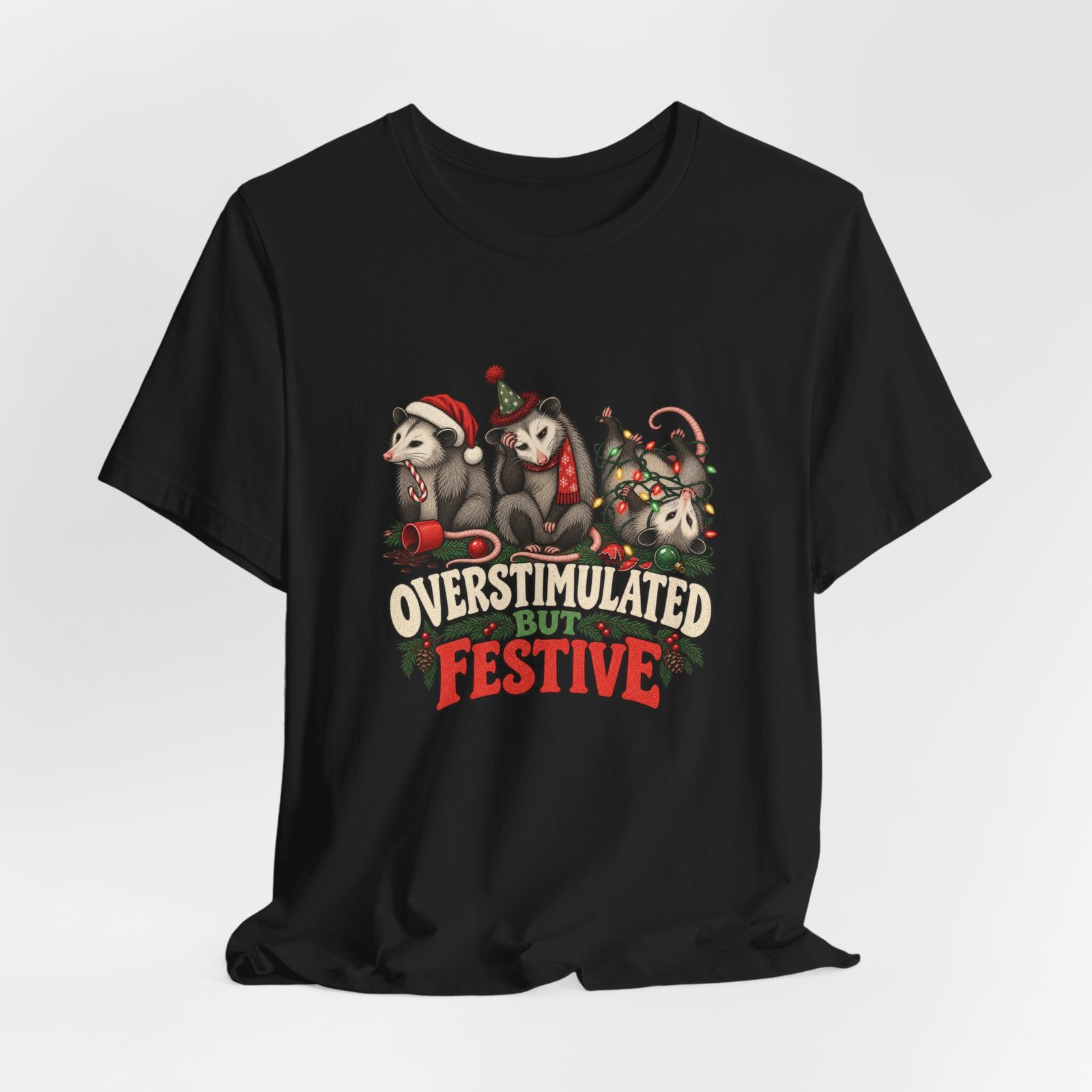 Overstimulated But Festive Christmas Opossums - Image 16