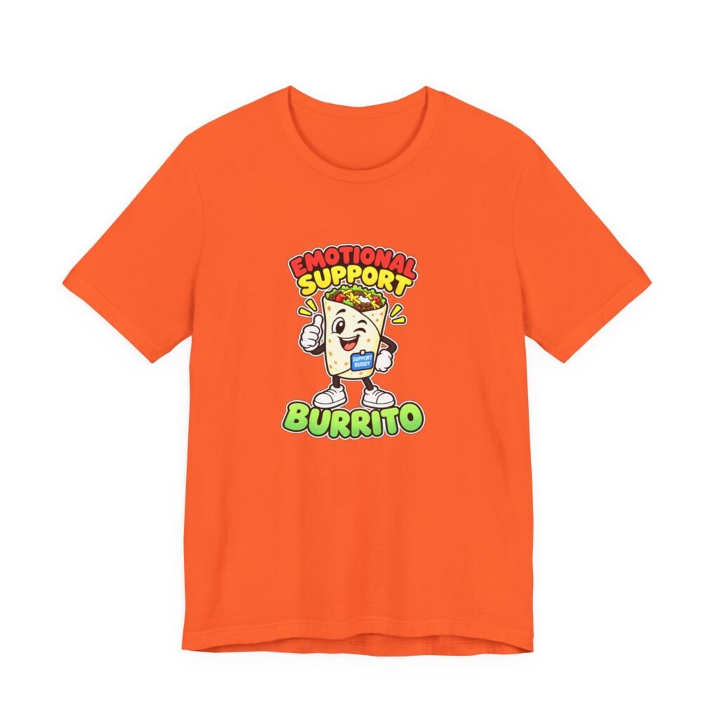 Emotional Support Burrito Food Humor Graphic Tee