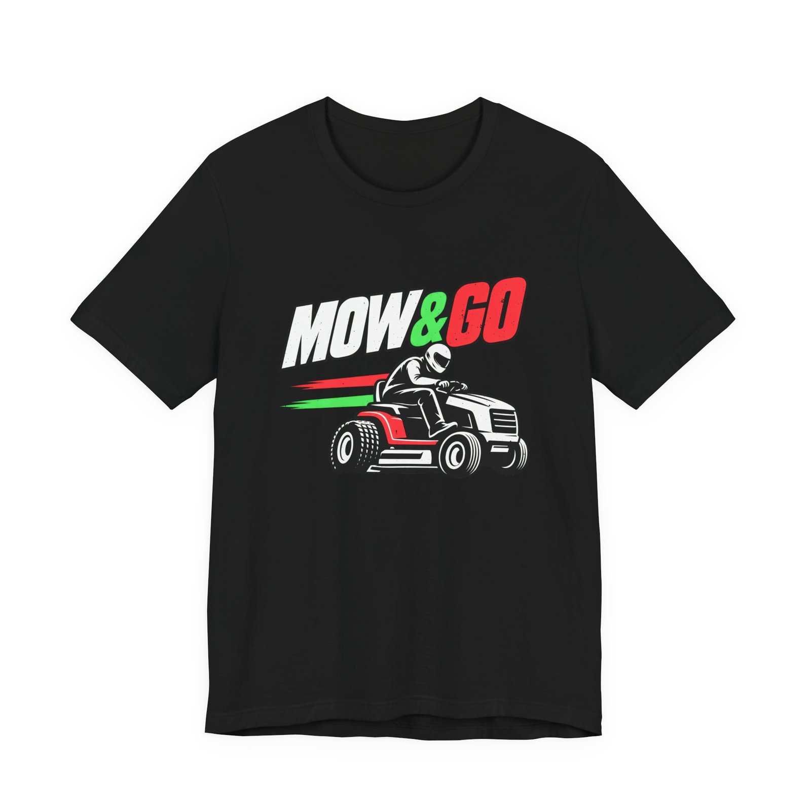 MOW & GO Lawn Mower Racing Dad Jokes Graphic Tee - Image 13