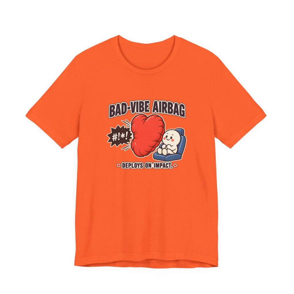 Bad-Vibe Airbag Cartoon Car Safety Humor