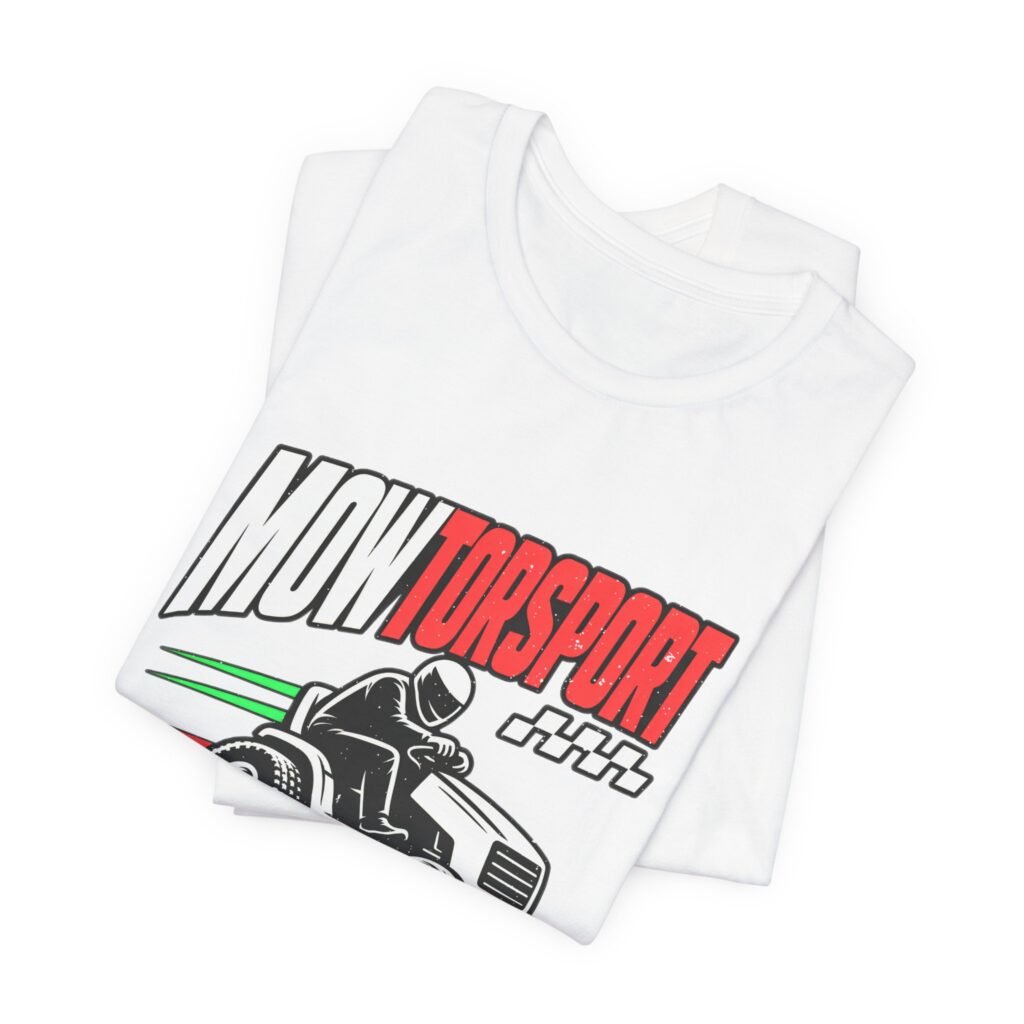 MOWTORSPORT Lawn Racing Humor Dad Jokes Graphic Tee