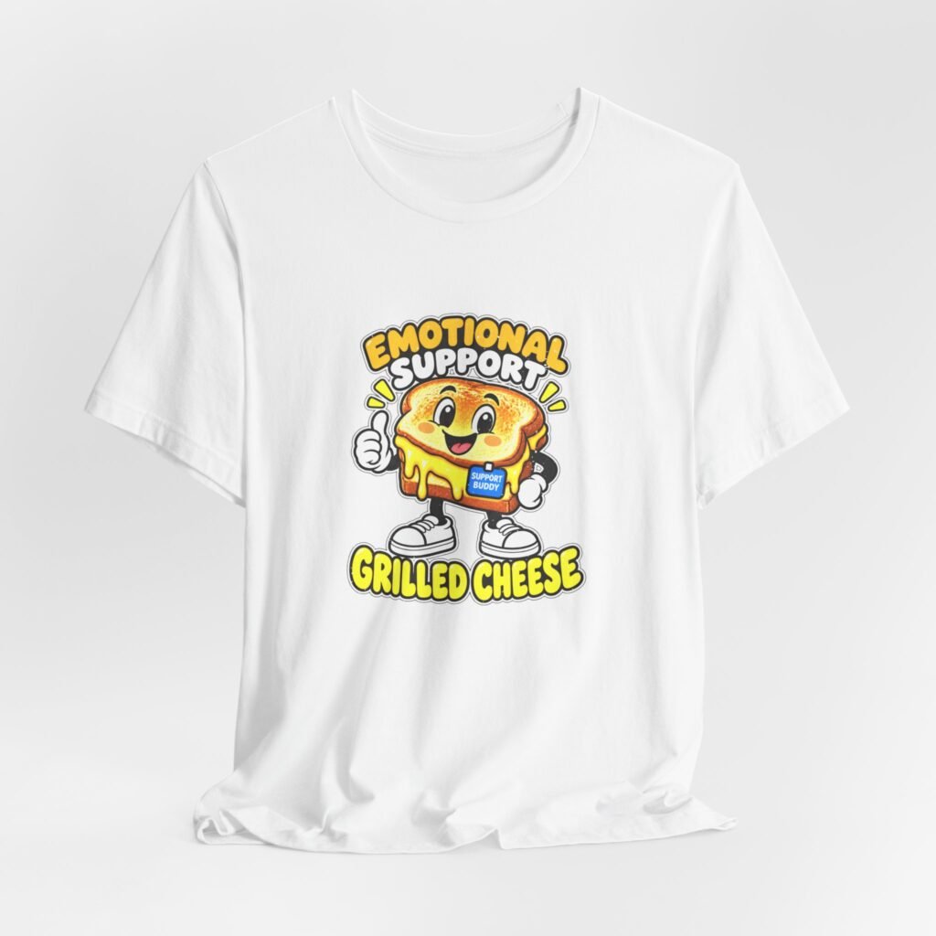 Emotional Support Grilled Snack Cheese Graphic Tee
