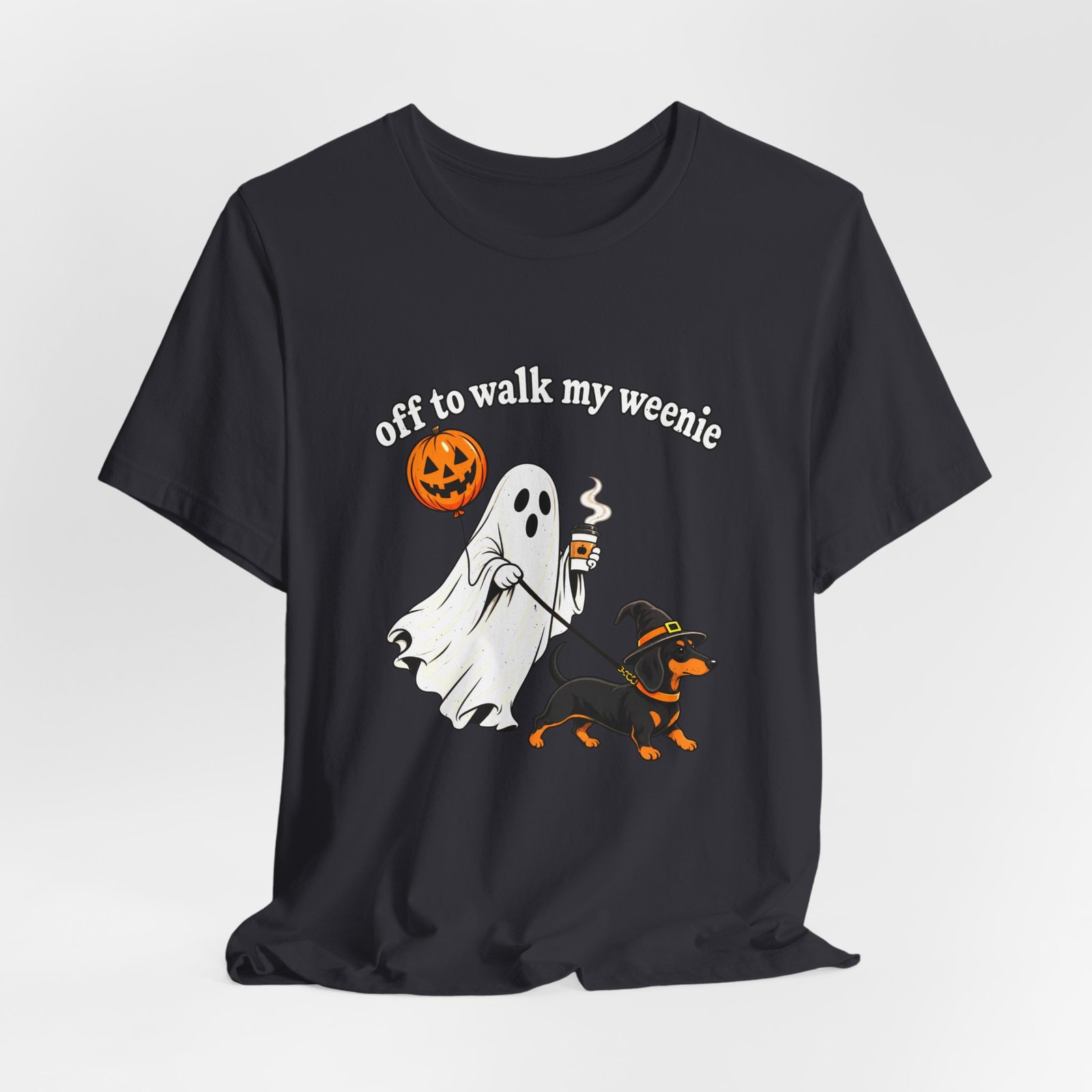 Off to Walk My Weenie Halloween Dachshund Humor - Image 12