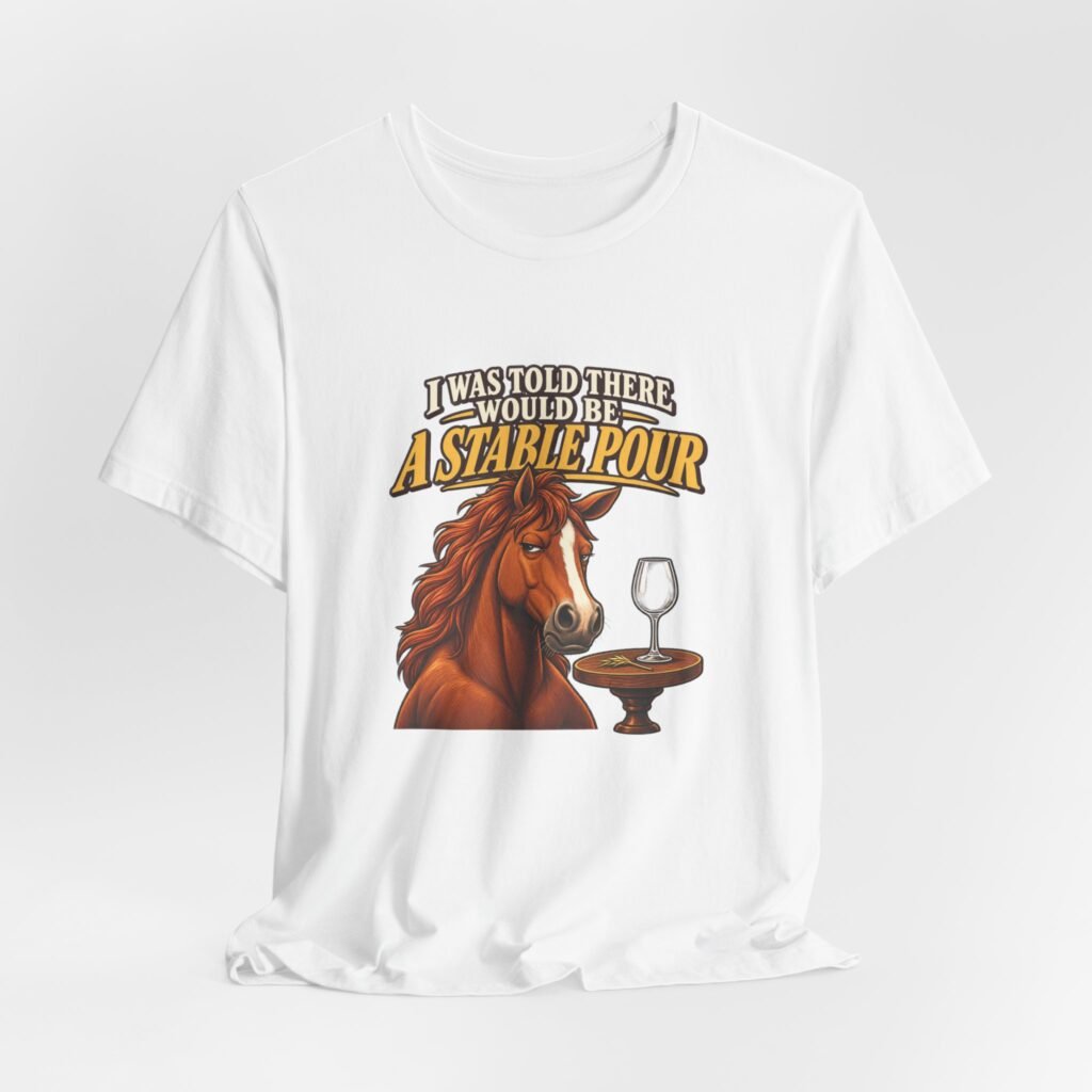 Stable Pour Horse Wine Pun