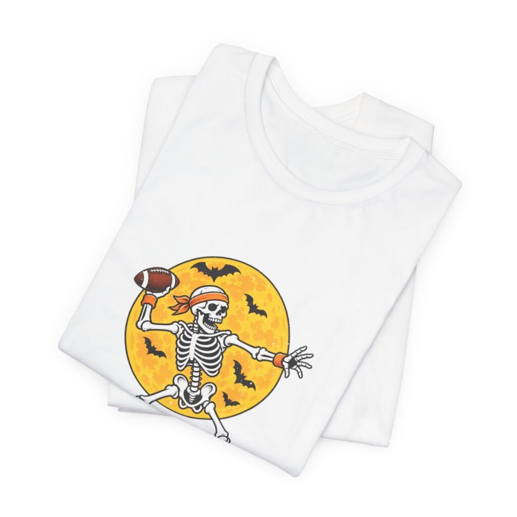 Halloween Skeleton Quarterback Football