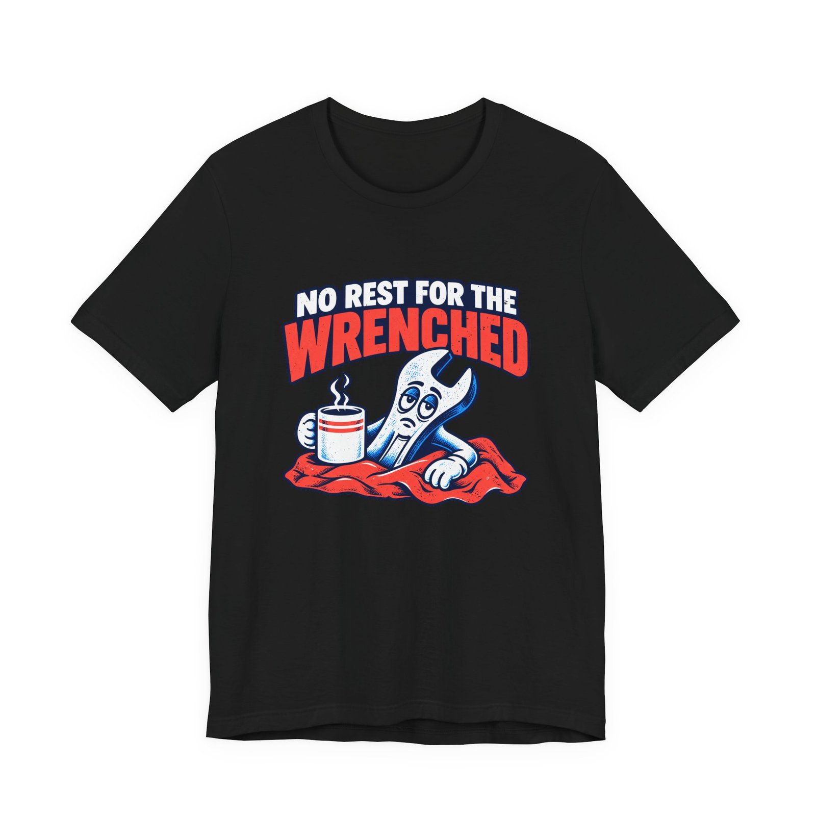 Wrenched Coffee Humor Graphic Tee - Image 5