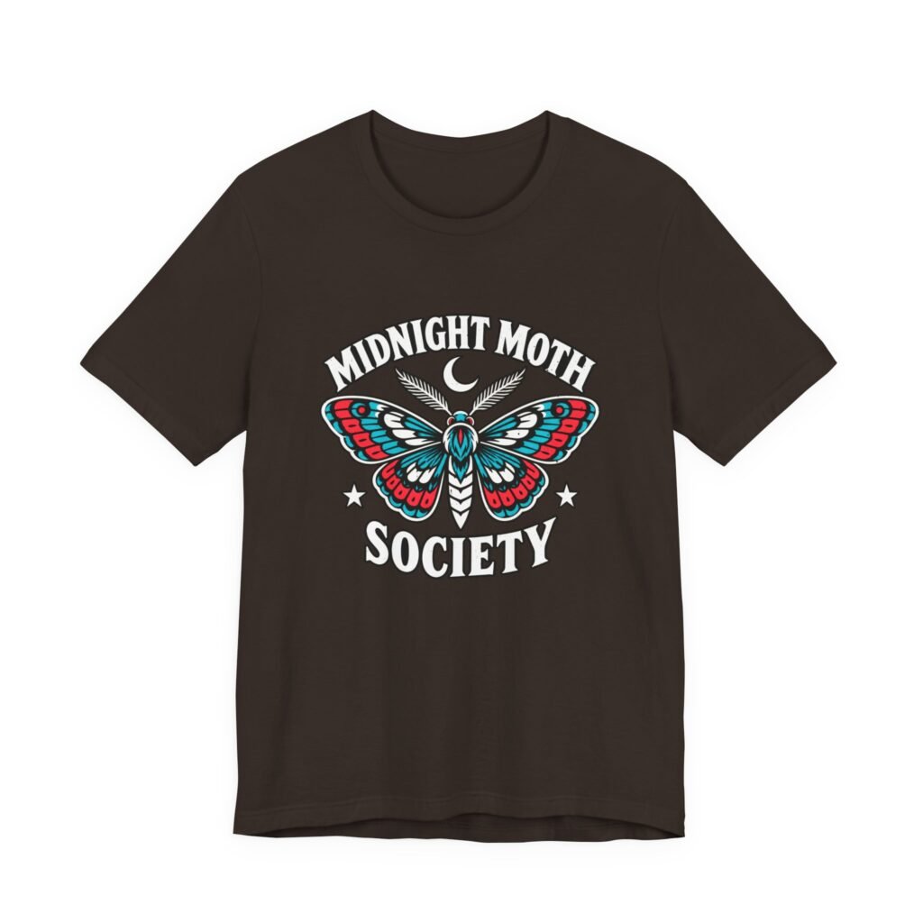 Midnight Moth Society Nocturnal Emblem Graphic Tee
