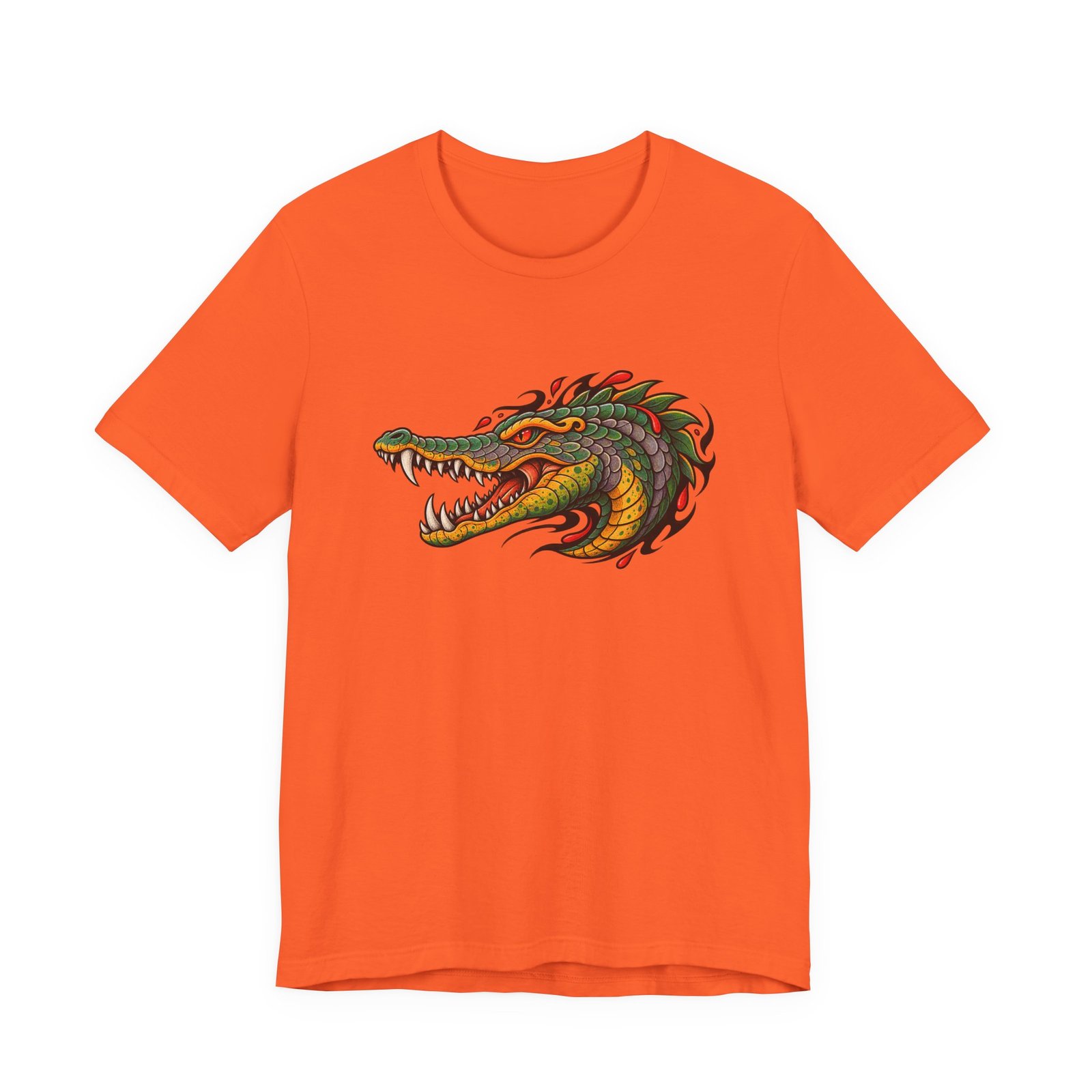 Crocodile Ornamental Reptile Art Graphic Tee - Image 5