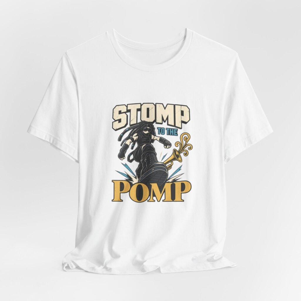 Stomp To The Pomp Cybergoth Dance Trumpet Graphic Tee