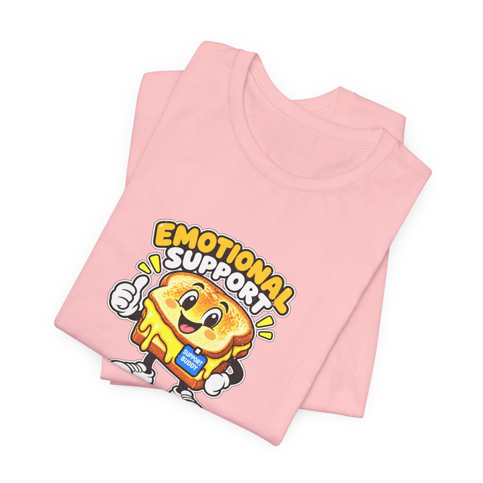 Emotional Support Grilled Snack Cheese Graphic Tee - Image 43