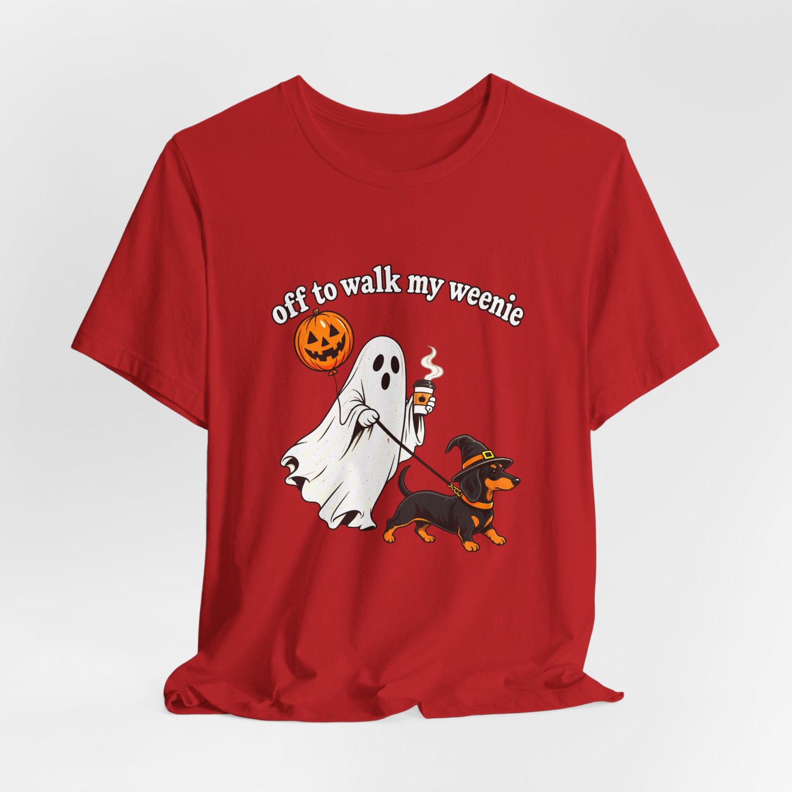 Off to Walk My Weenie Halloween Dachshund Humor - Image 32