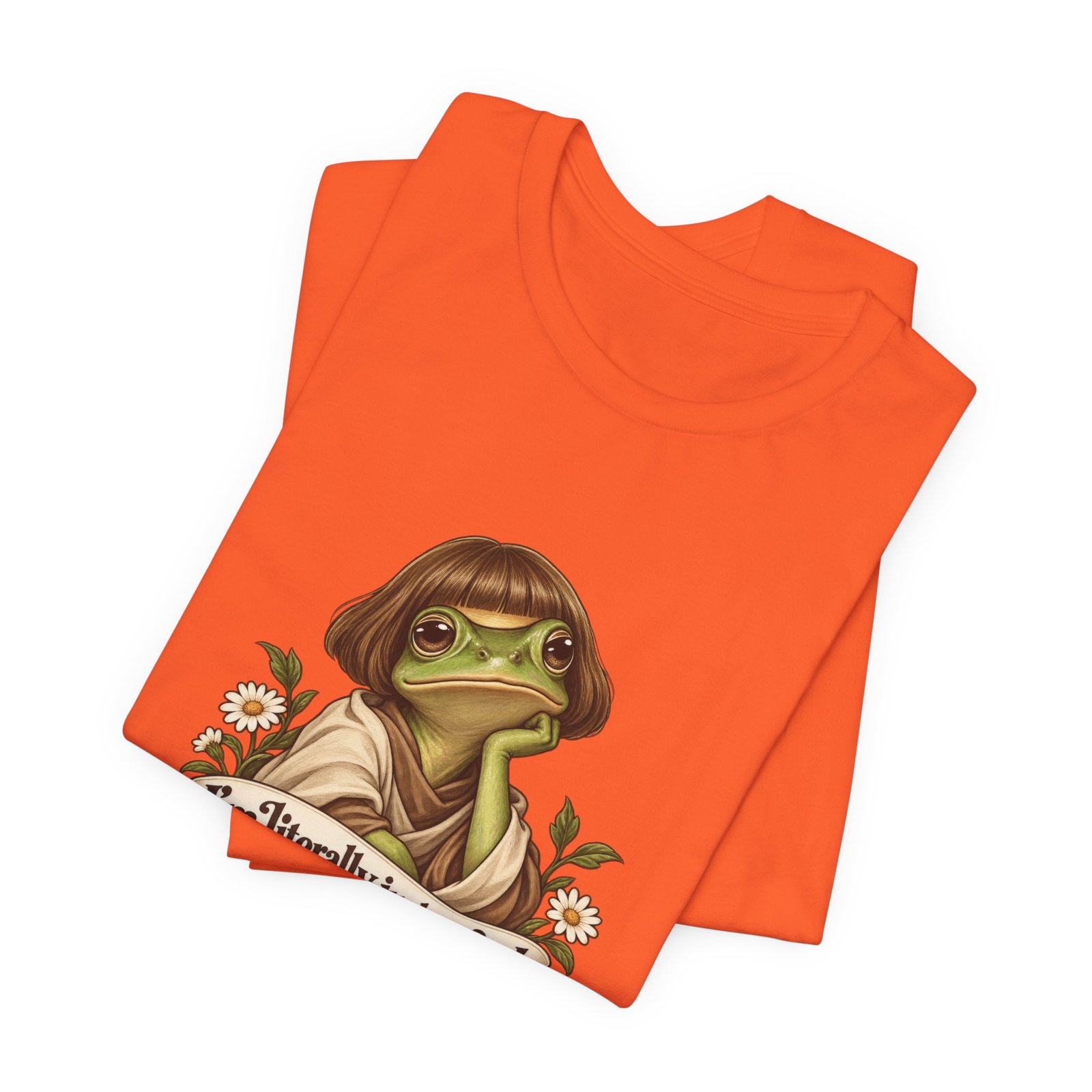 I’m Literally Just A Girl Frog Graphic Tee - Image 7