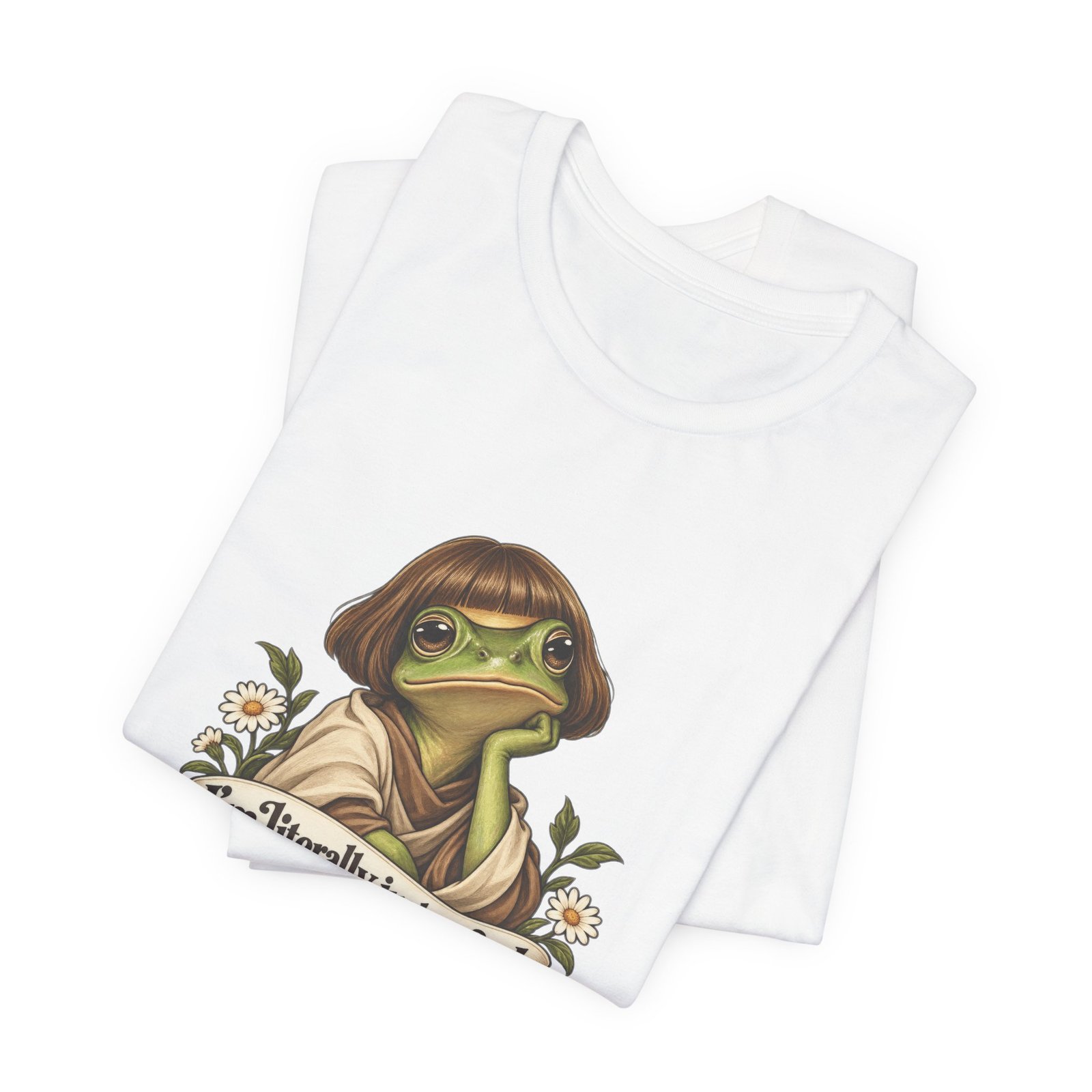 I’m Literally Just A Girl Frog Graphic Tee - Image 3