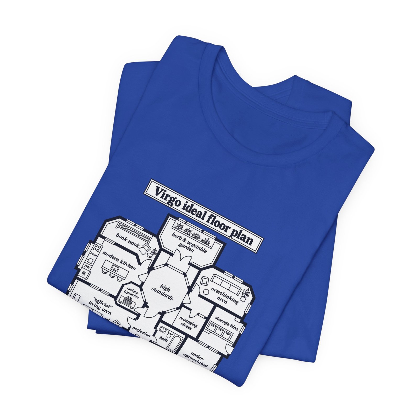 Virgo Ideal Floor Plan Humor Graphic Tee - Image 31