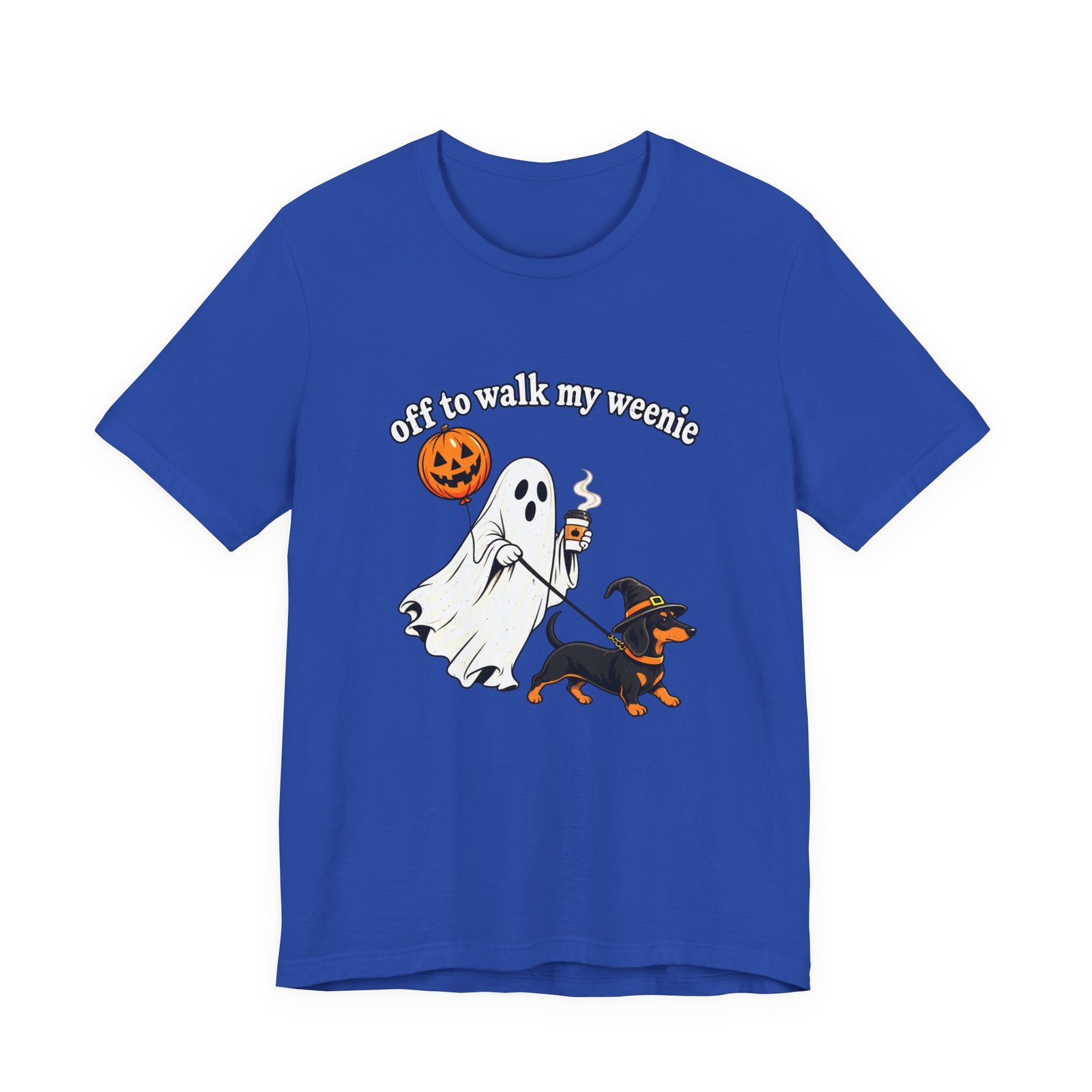Off to Walk My Weenie Halloween Dachshund Humor - Image 17