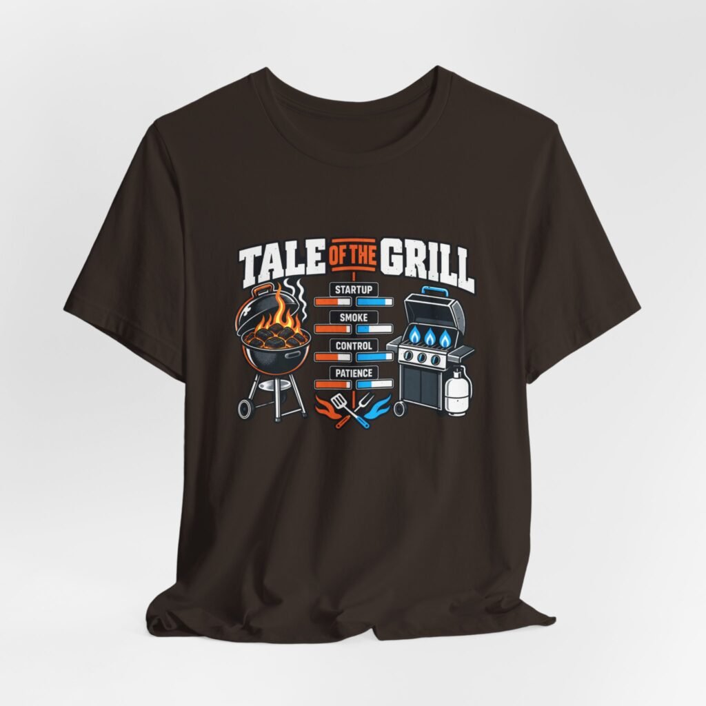 Charcoal Vs Gas Grill Lovers Graphic Tee