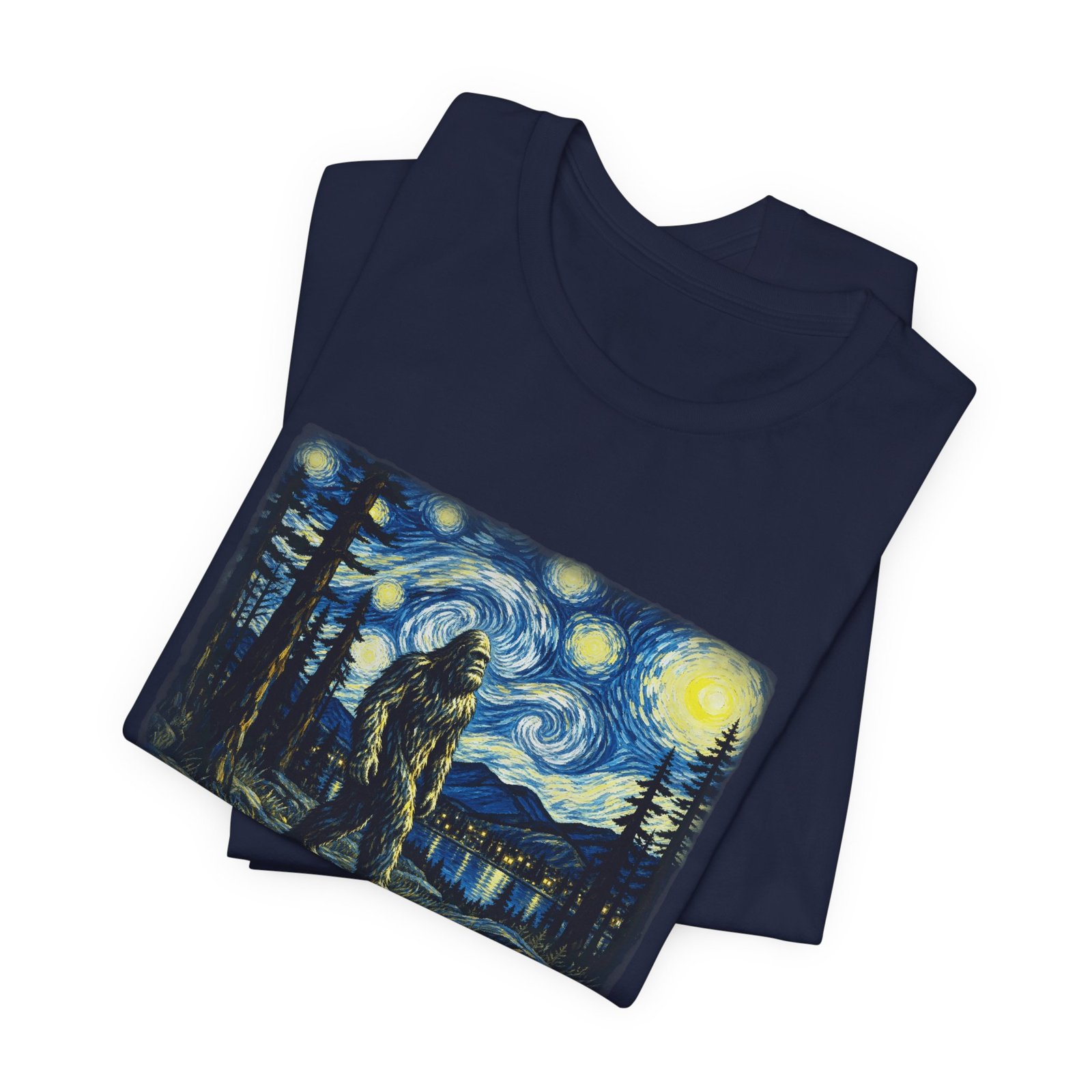 Bigfoot Moonlit Wilderness Graphic Tee - Image 35