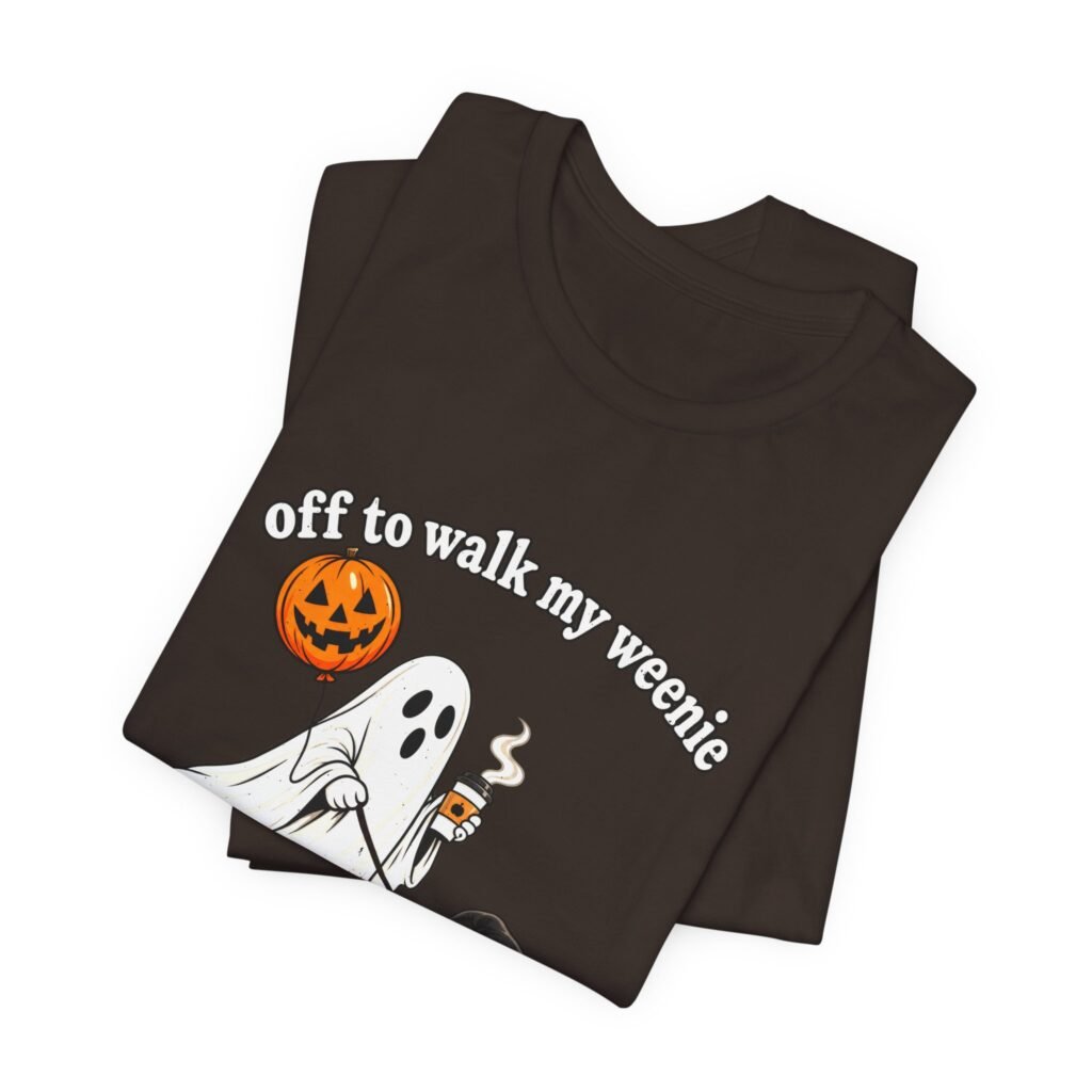 Off to Walk My Weenie Halloween Dachshund Humor