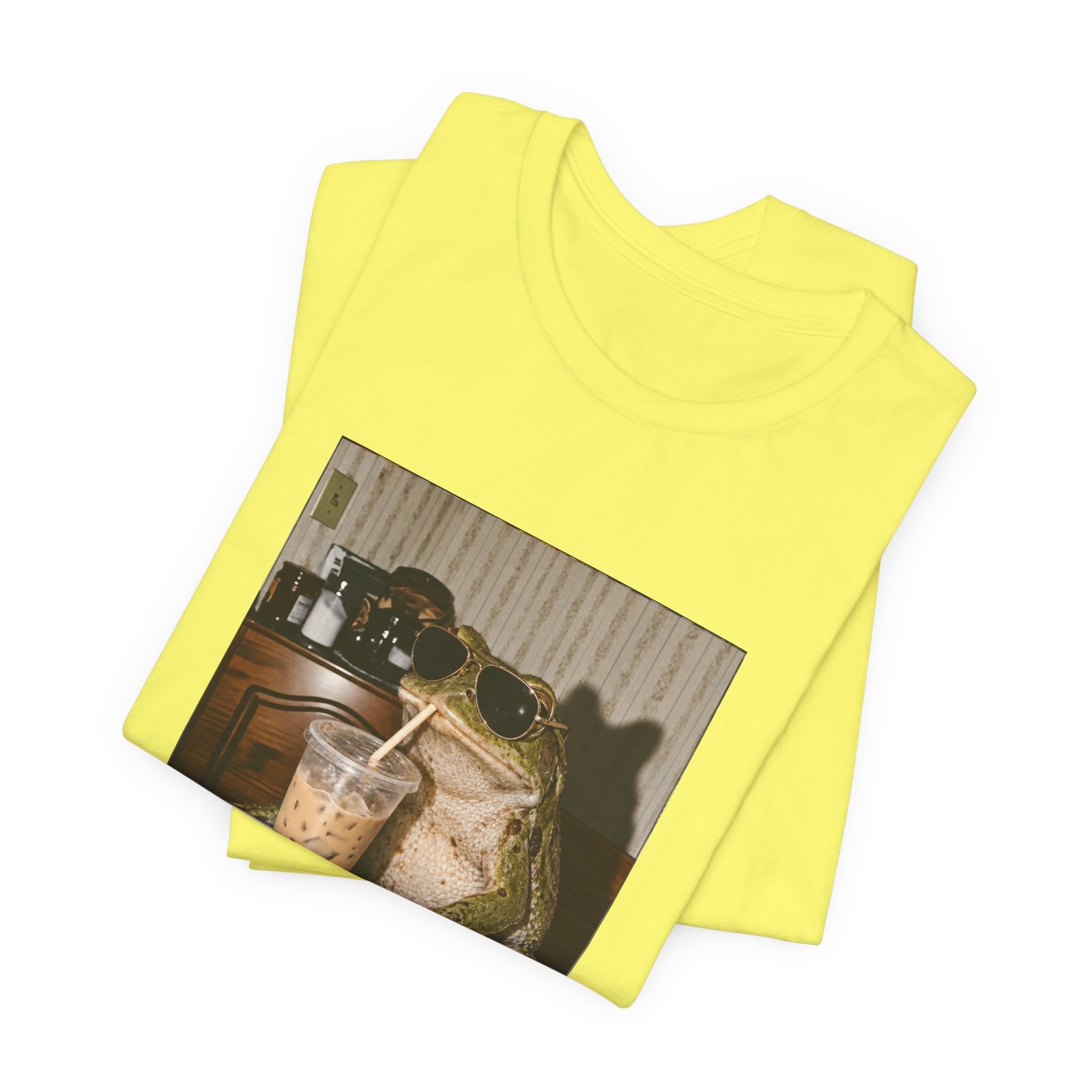 Sunglasses Frog Drinking Iced Coffee - Image 19