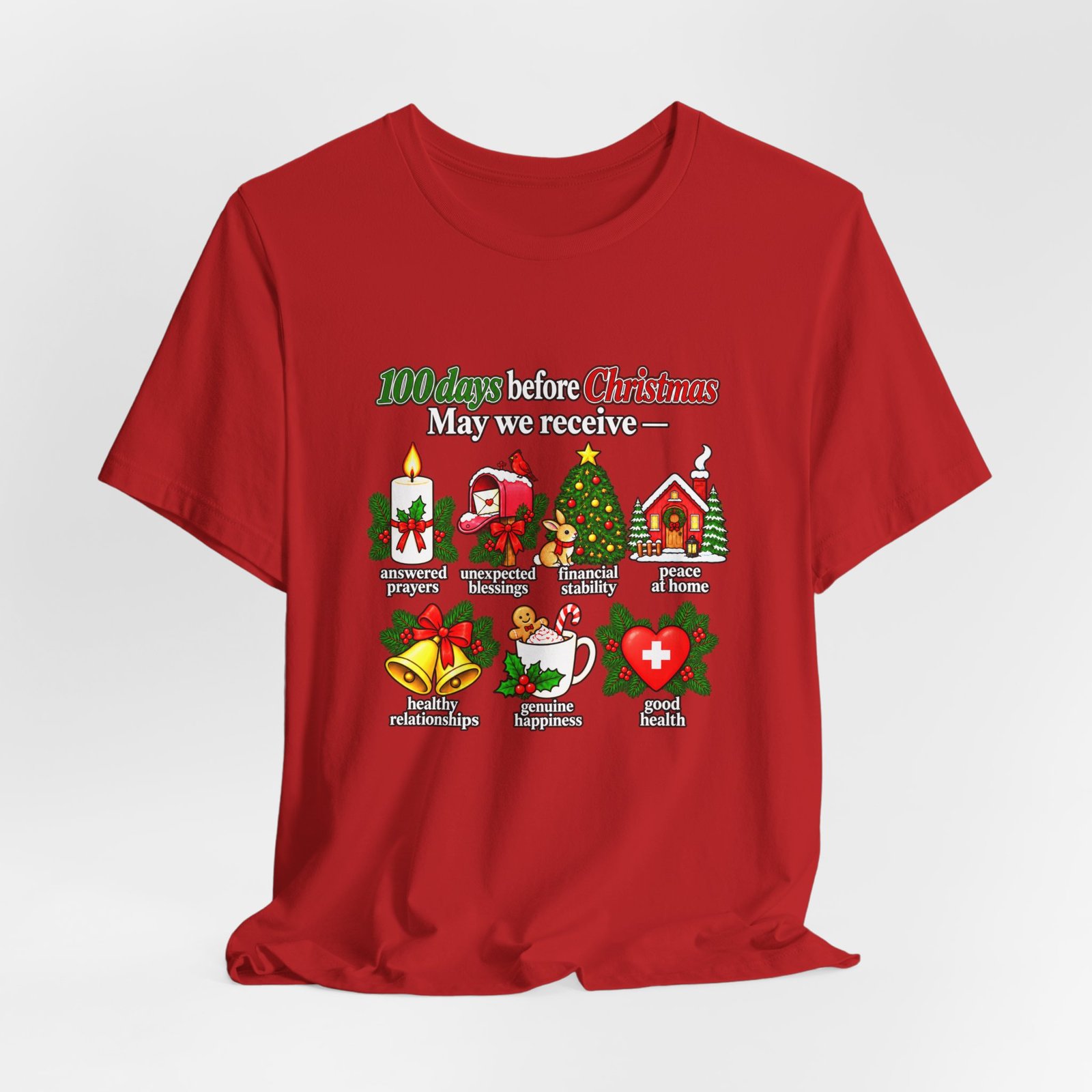 100 Days Before Christmas Answered Prayers Graphic Tee - Image 48