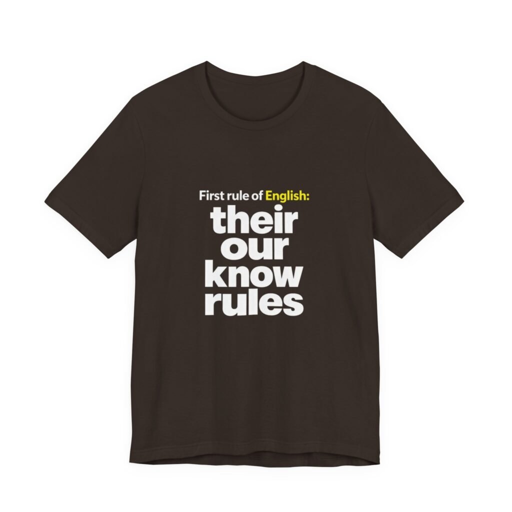 Their Our Know Rules English Grammar Wordplay