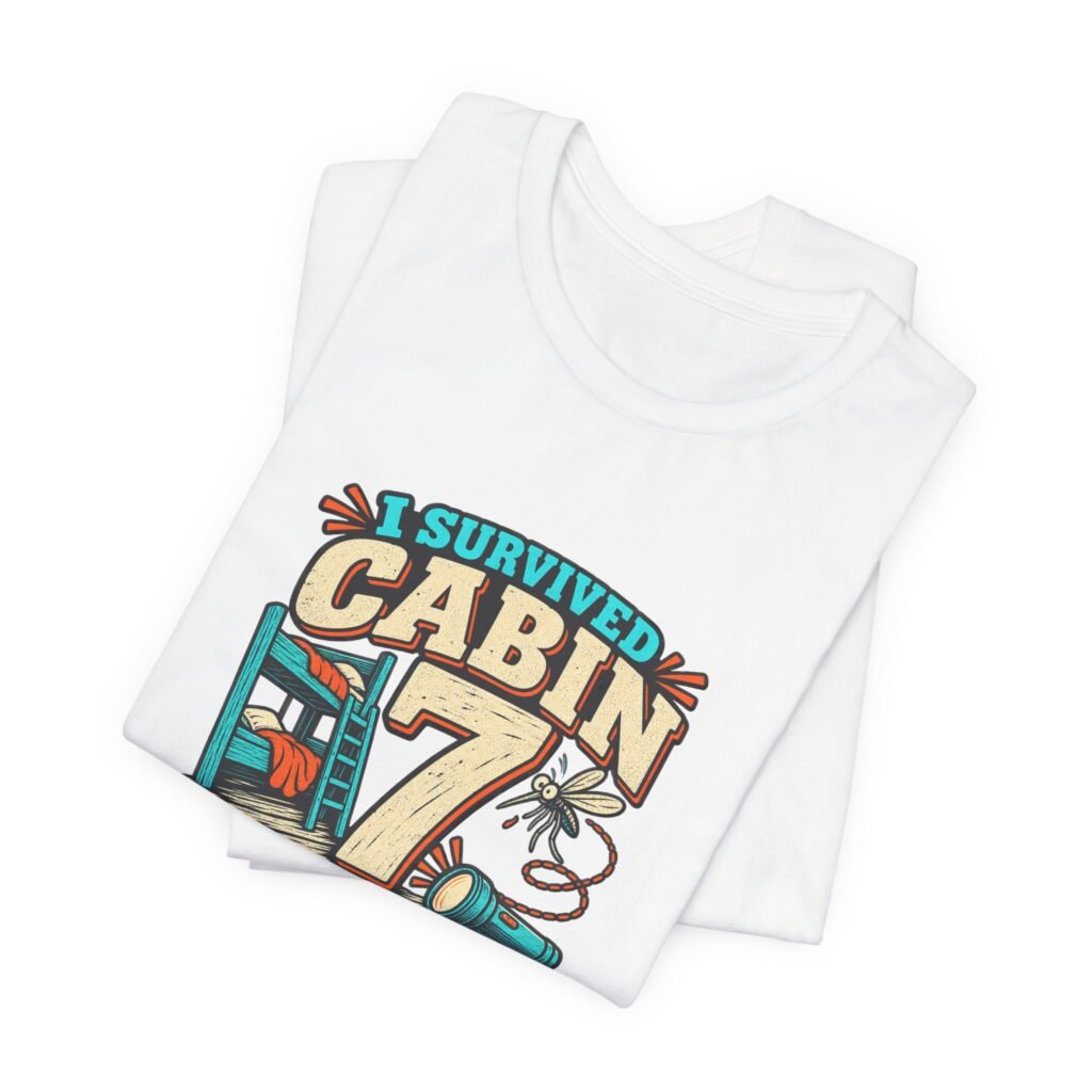 Survived Cabin 7 Summer Camp Humor Graphic Tee
