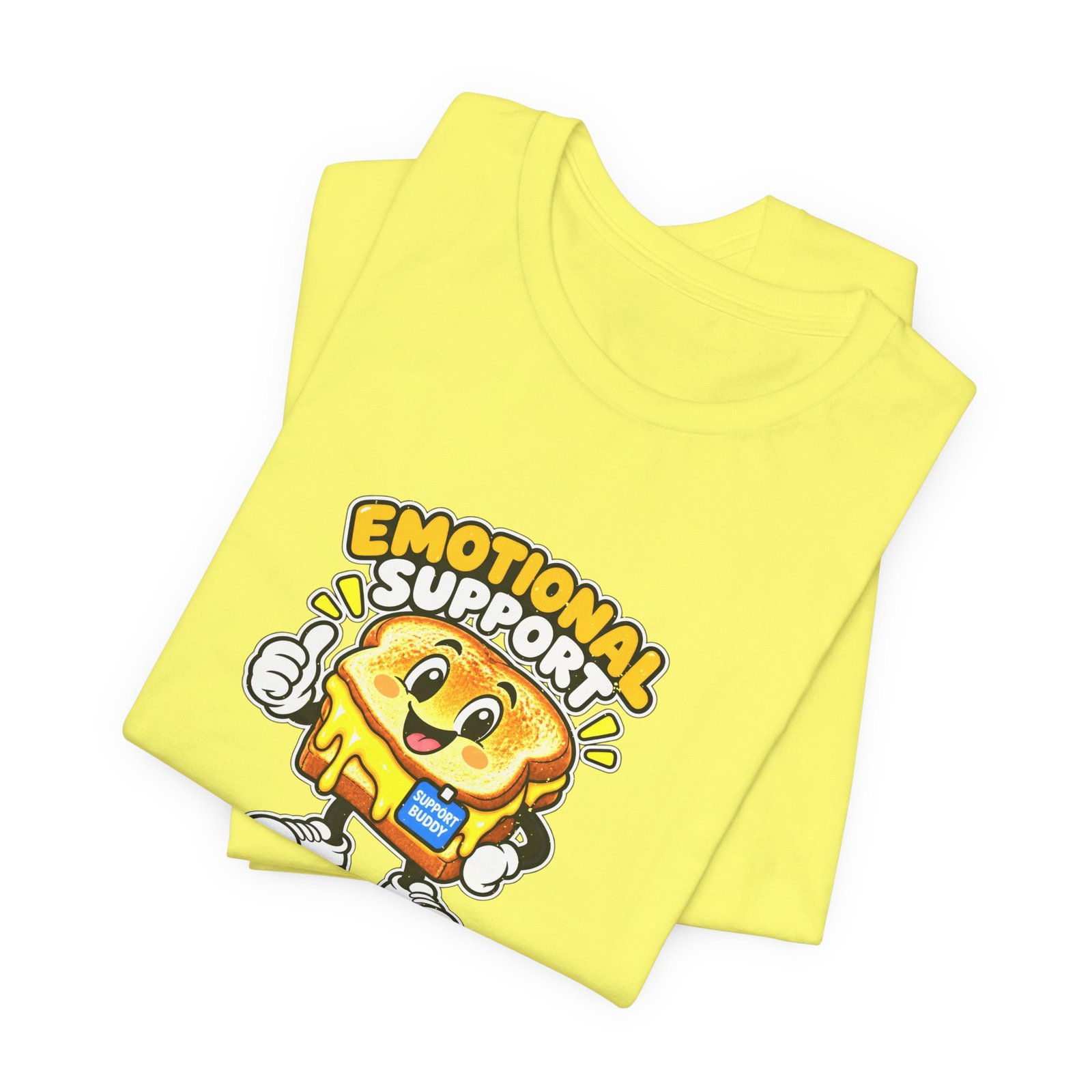 Emotional Support Grilled Snack Cheese Graphic Tee - Image 19