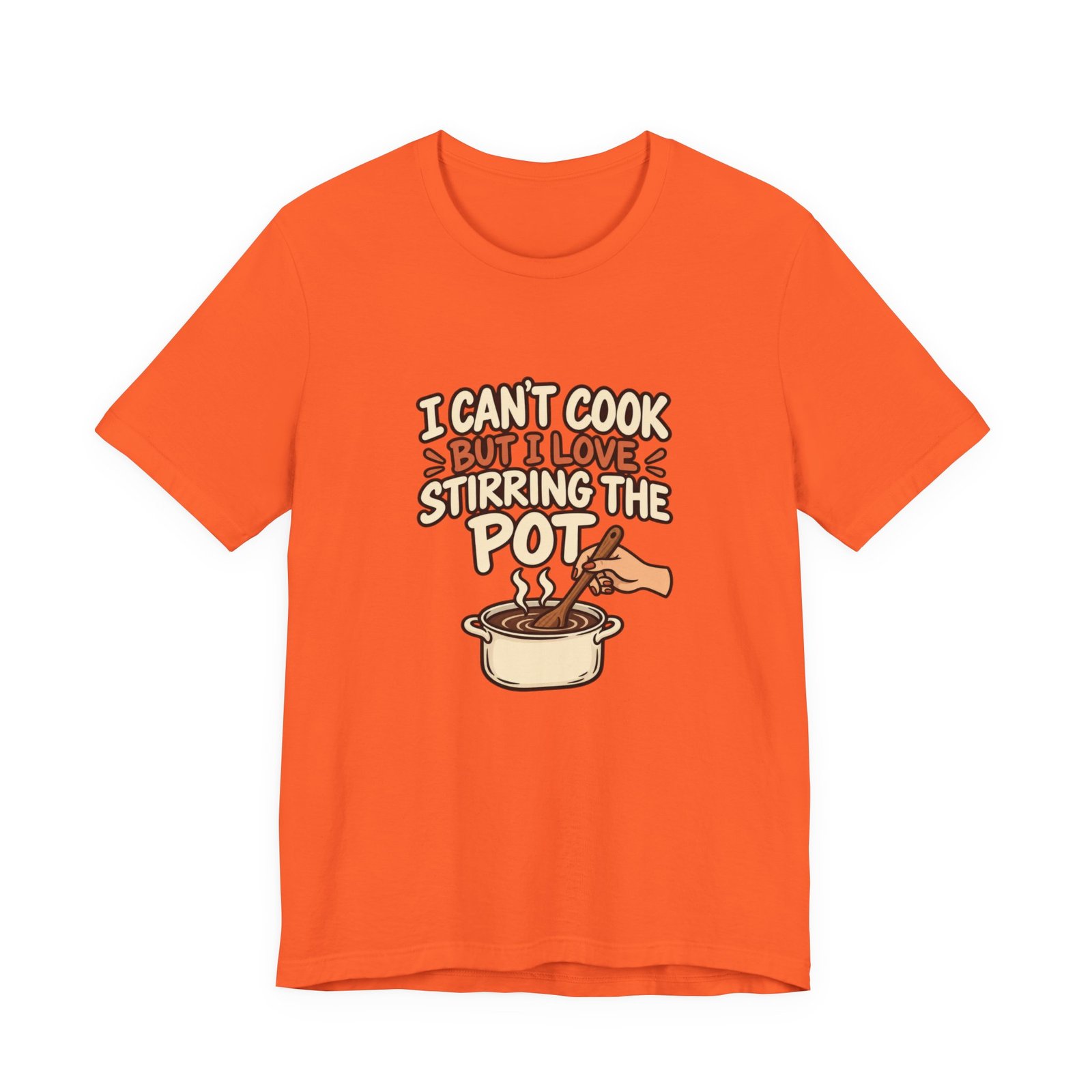 I Can’t Cook But I Love Stirring Pot Kitchen Graphic Tee - Image 5