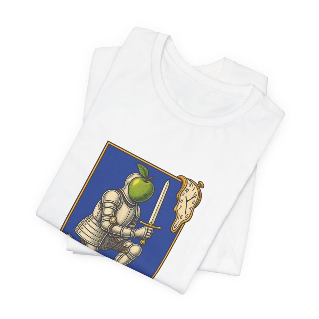 Sir Realism Knight With Melting Clocks Graphic Tee