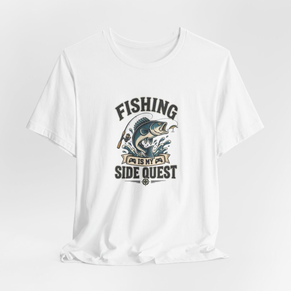 Fishing Is My Side Quest Gamer Angler Graphic