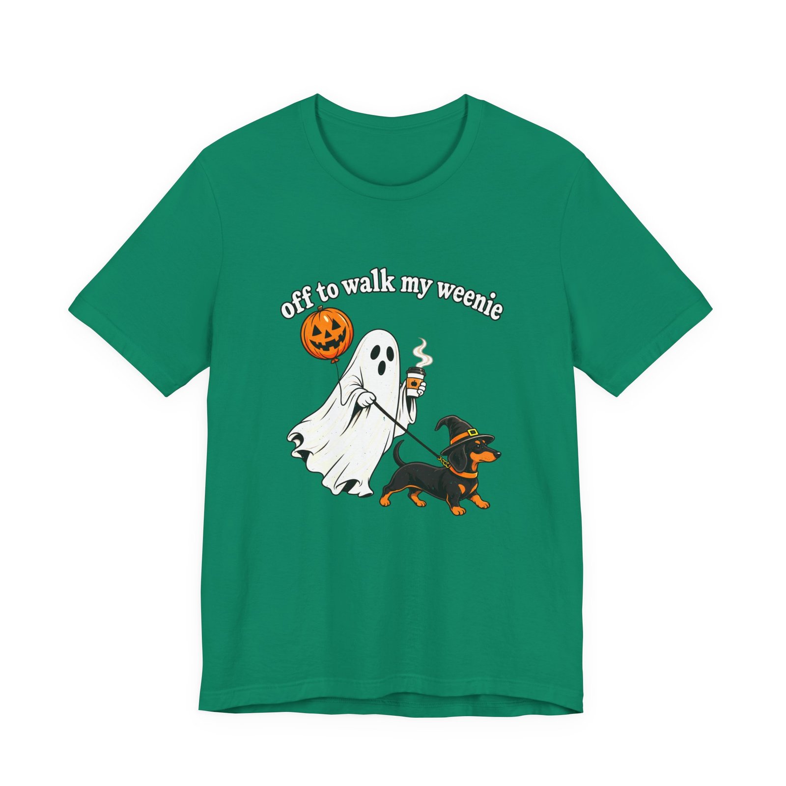 Off to Walk My Weenie Halloween Dachshund Humor - Image 13