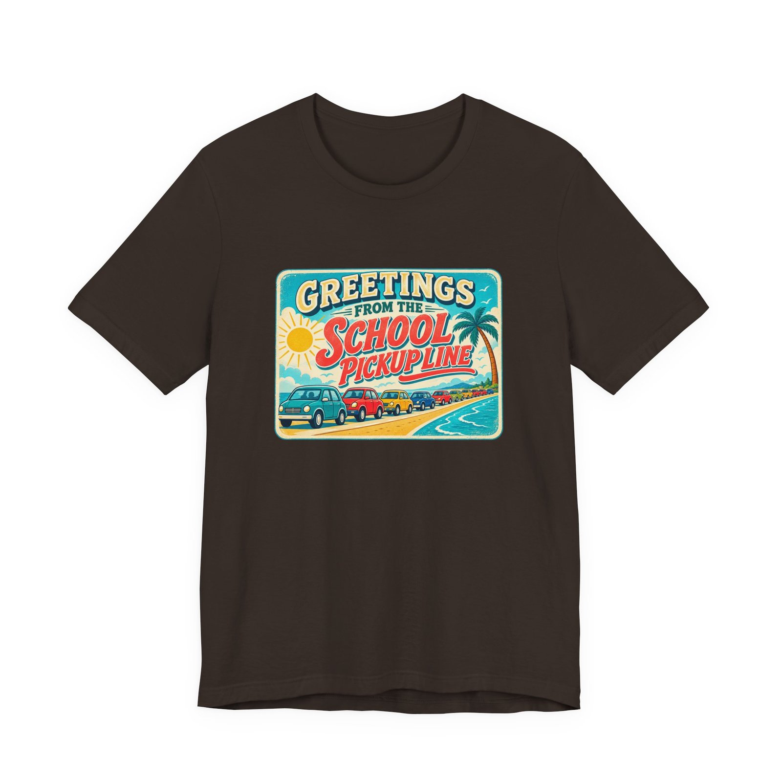 Greetings From The School Pickup Line Retro Postcard - Image 9