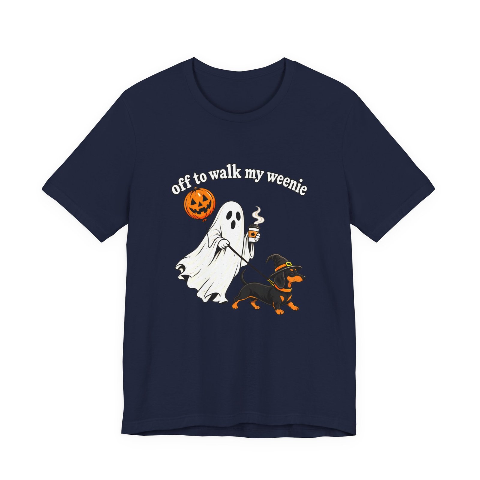 Off to Walk My Weenie Halloween Dachshund Humor - Image 21