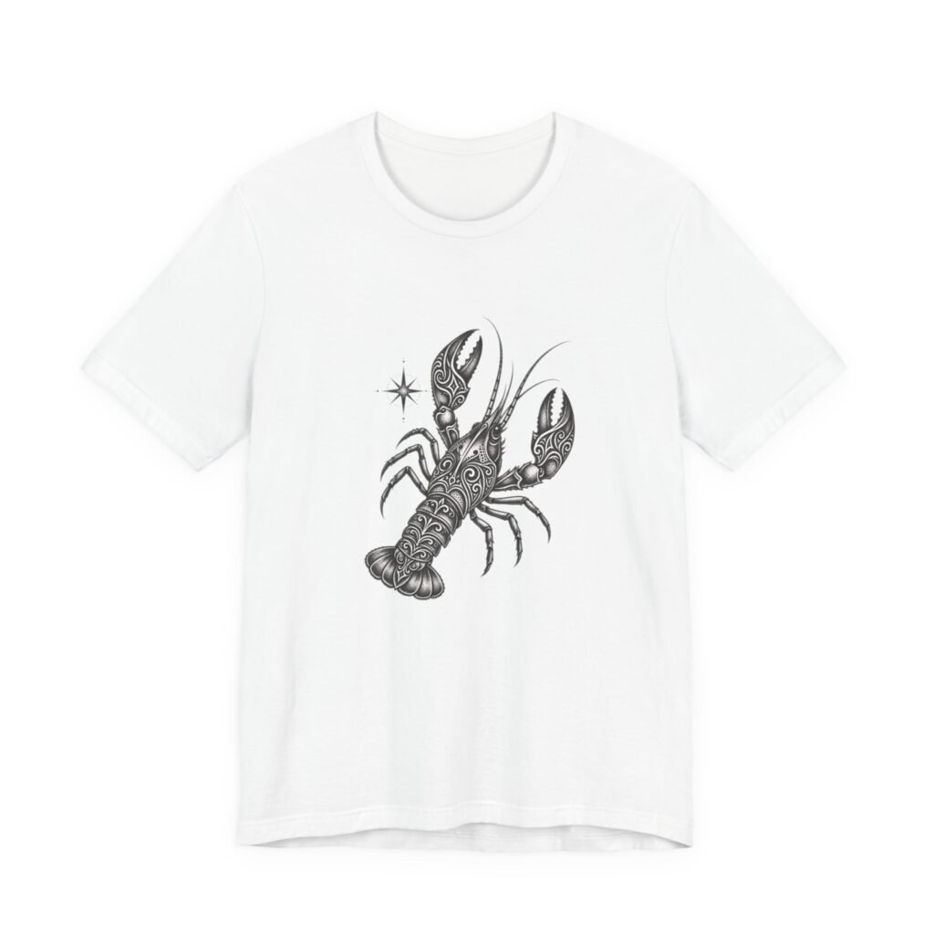Ornate Crawfish Illustration Graphic Tee