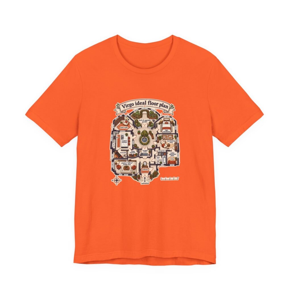 Virgo Ideal Floor Plan Astrology Humor Graphic Tee