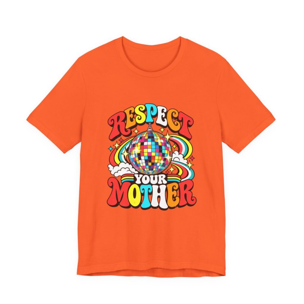 Respect Your Mother Disco Ball Rainbow Art