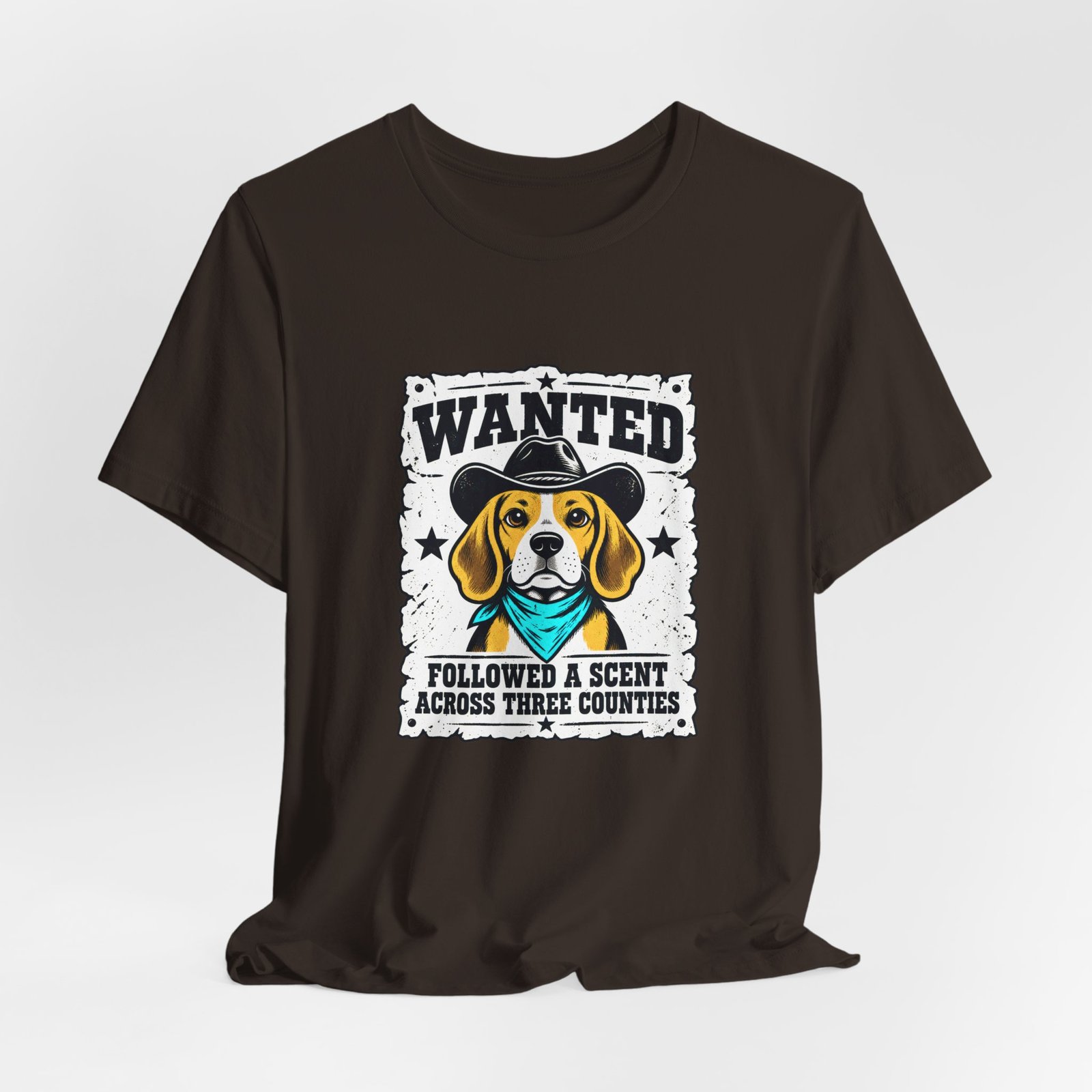 Wanted Beagle Dog Followed A Scent Across Three Counties Graphic Tee - Image 12