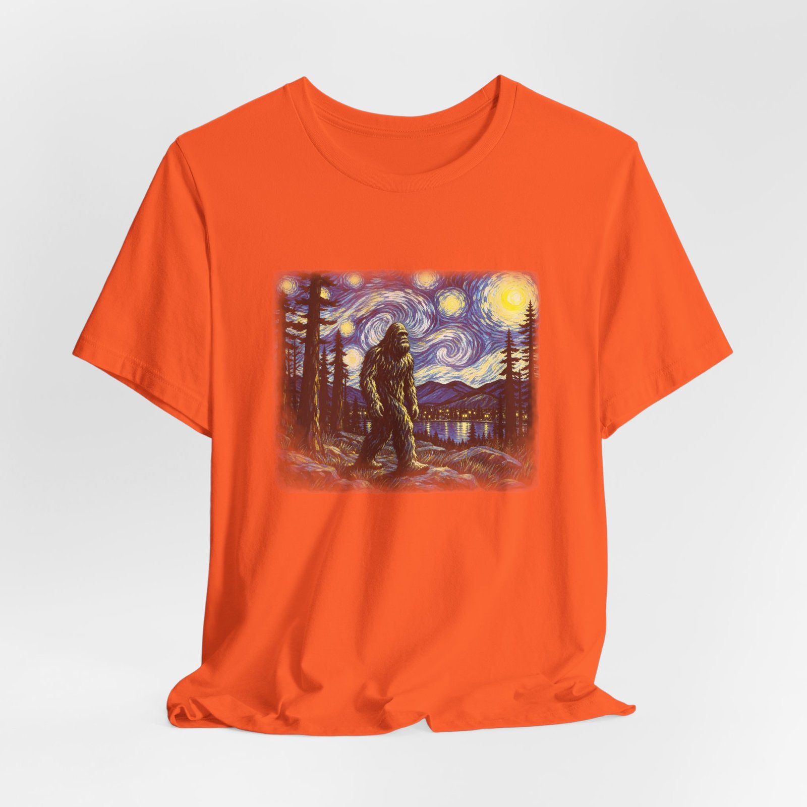 Bigfoot Moonlit Wilderness Graphic Tee - Image 8