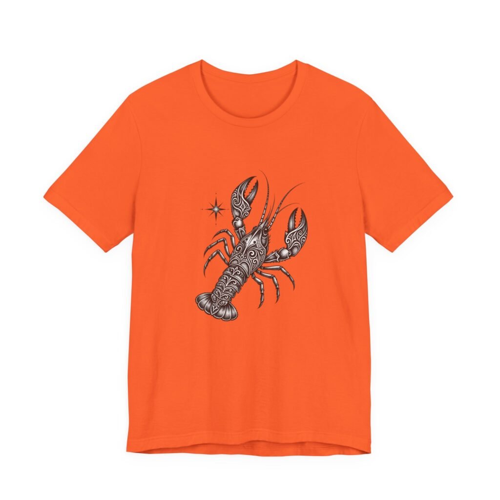 Ornate Crawfish Illustration Graphic Tee
