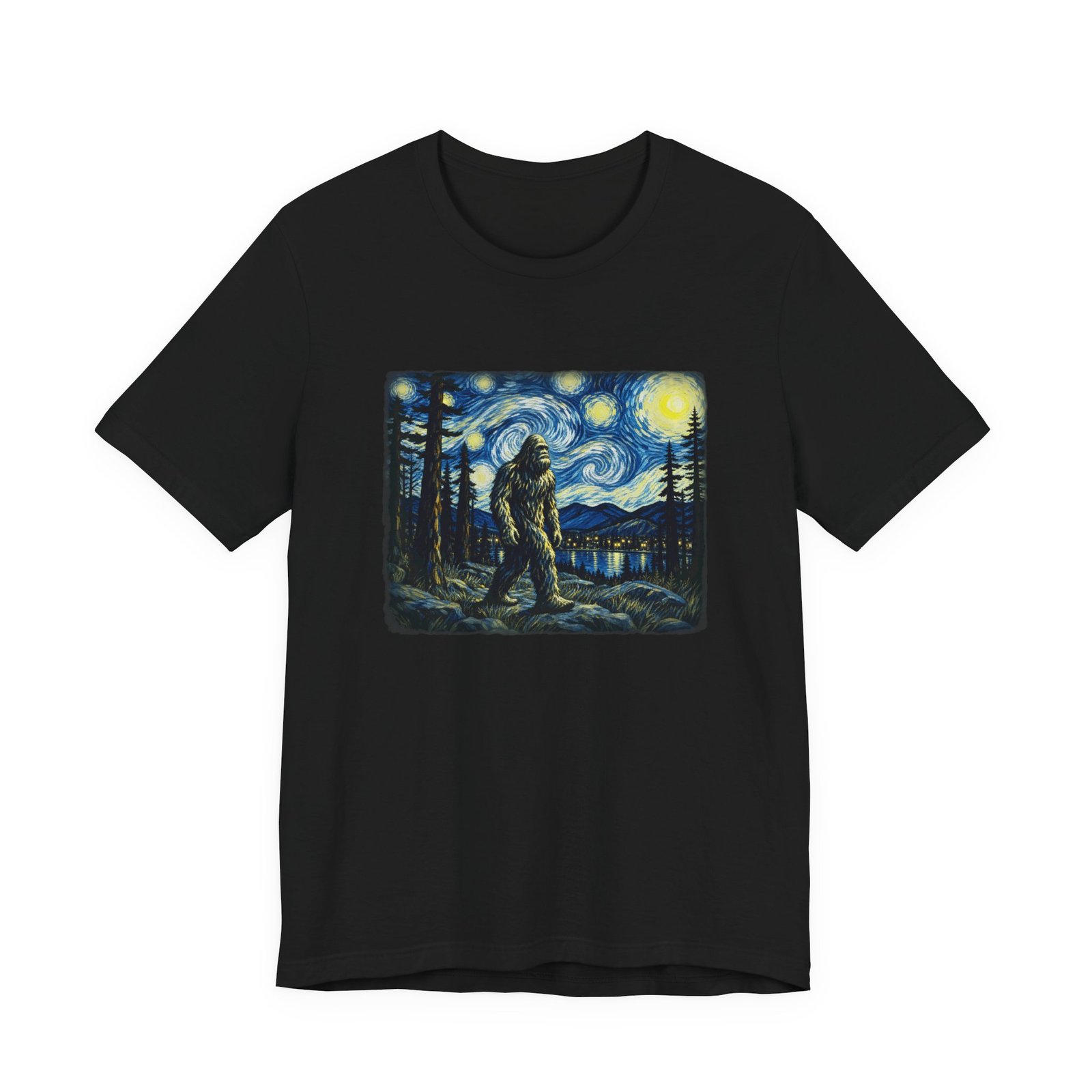 Bigfoot Moonlit Wilderness Graphic Tee - Image 13
